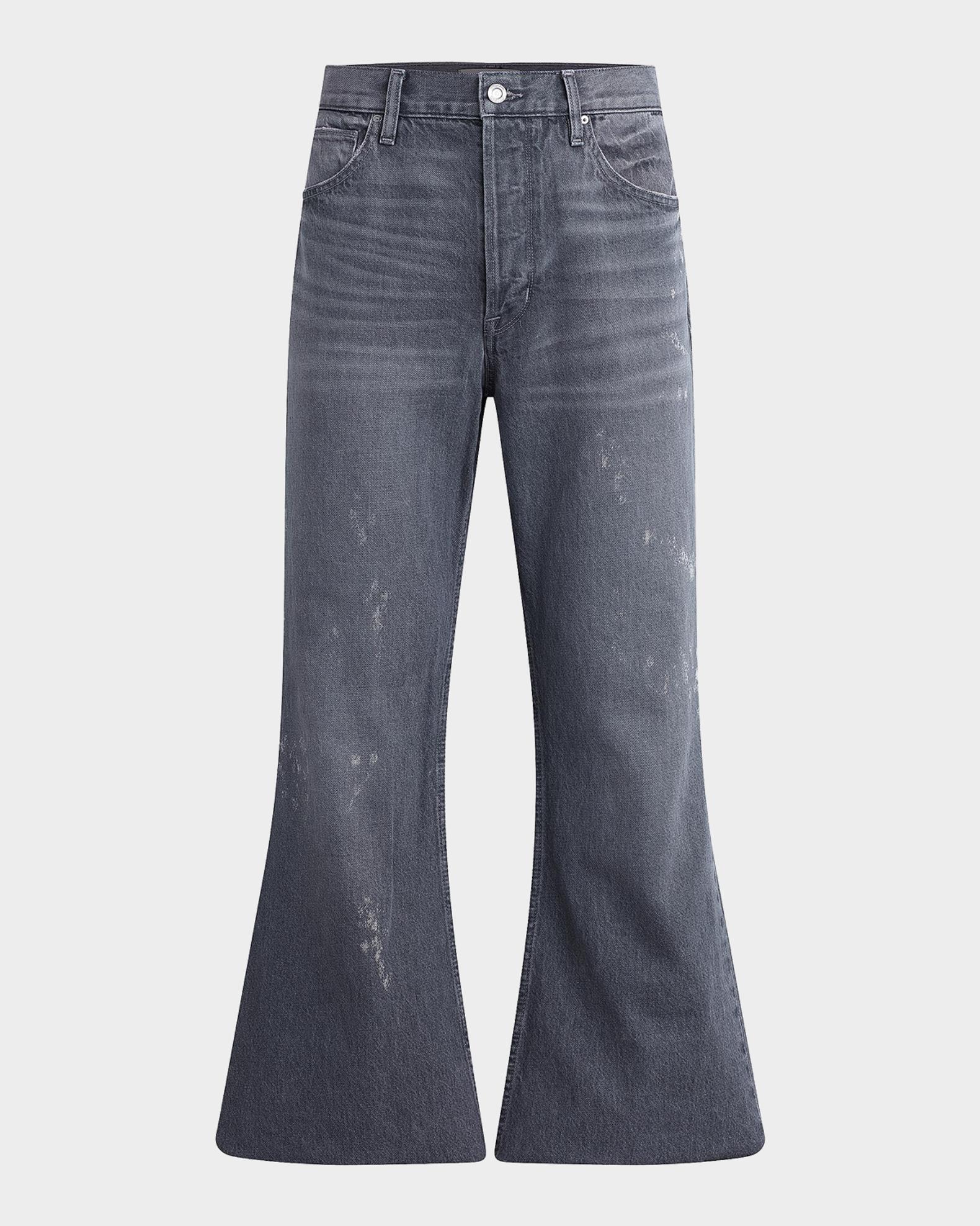 Hudson Hendrix Whiskered Flared Jeans | Neiman Marcus