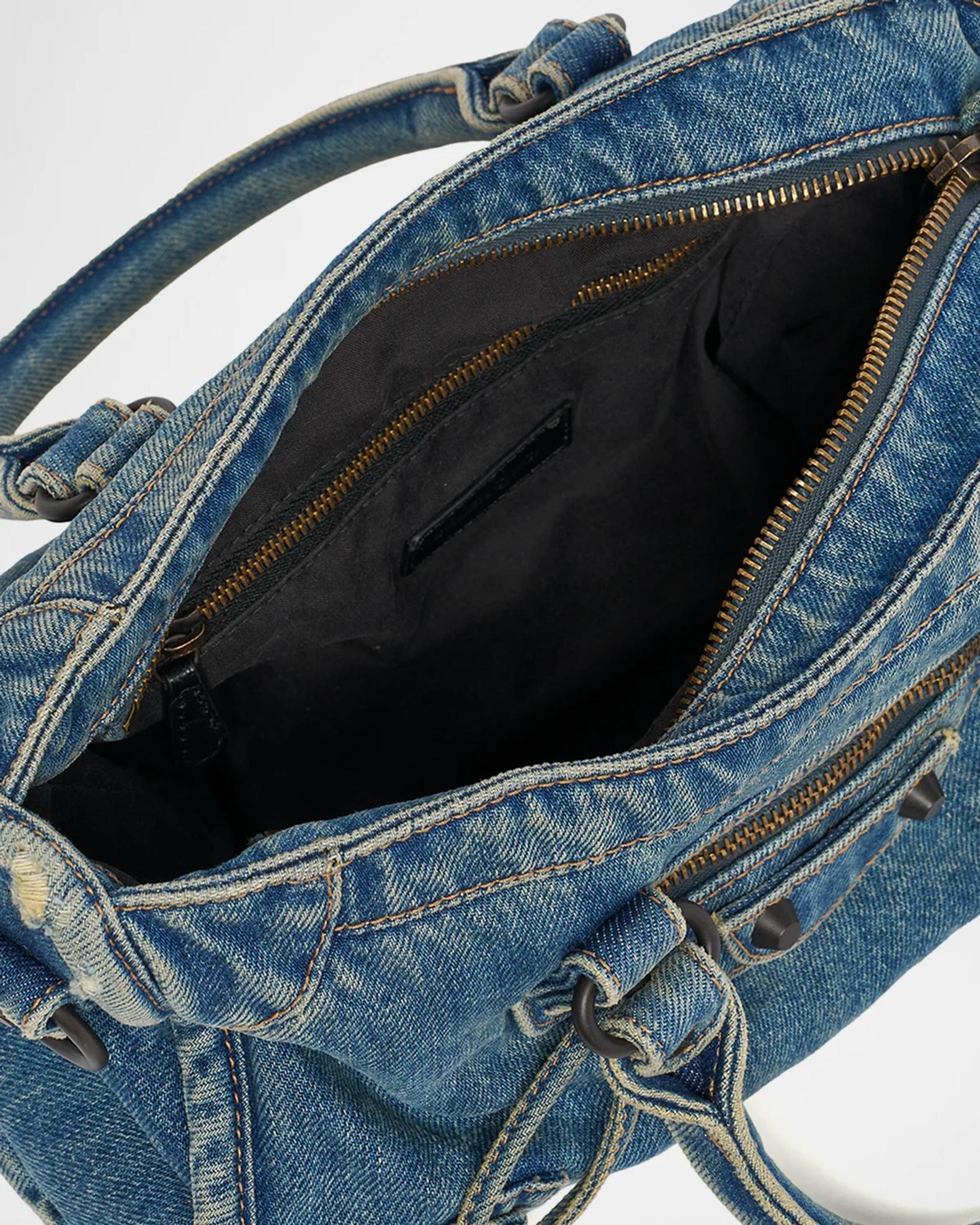 Balenciaga Le City Small Denim Tote Bag | Neiman Marcus