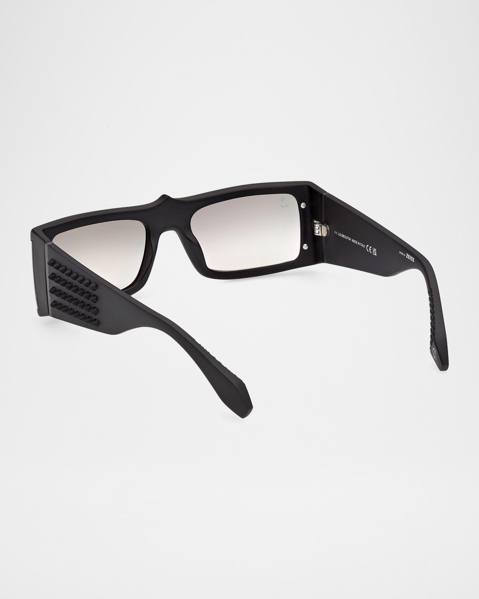オリバーガル CHANEL Christian Louboutin 2枚 Christian Louboutin Men's Spikes Acetate Rectangle Sunglasses