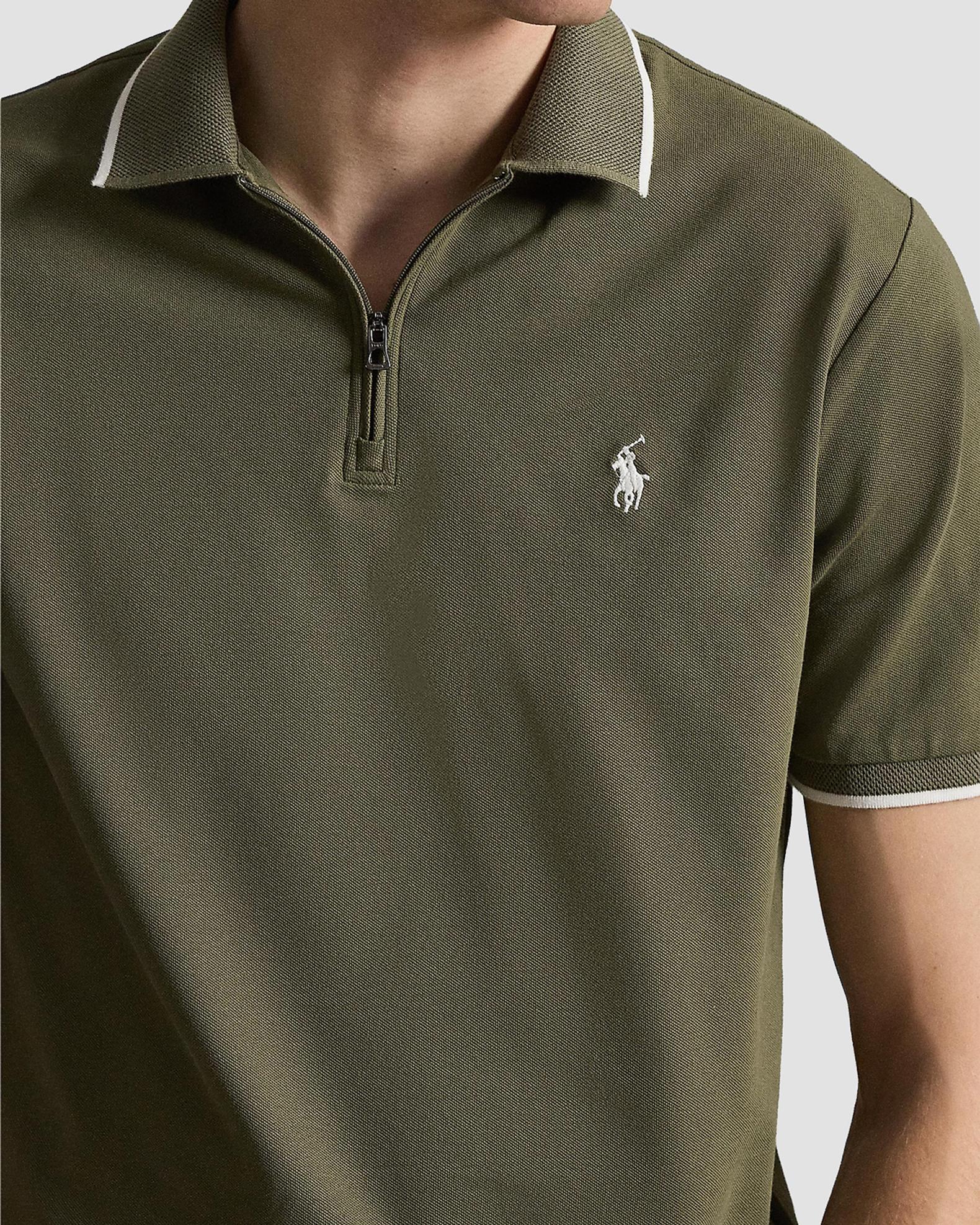 Polo Ralph Lauren Men's Classic-Fit Stretch Mesh Zip Polo Shirt