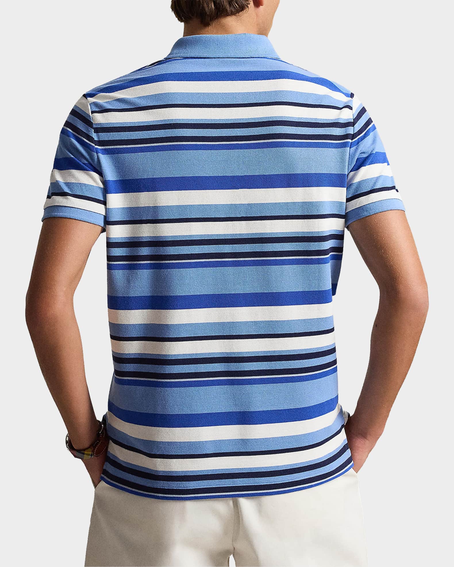 Polo Ralph Lauren Men's Striped Stretch-Cotton Knit Polo Shirt