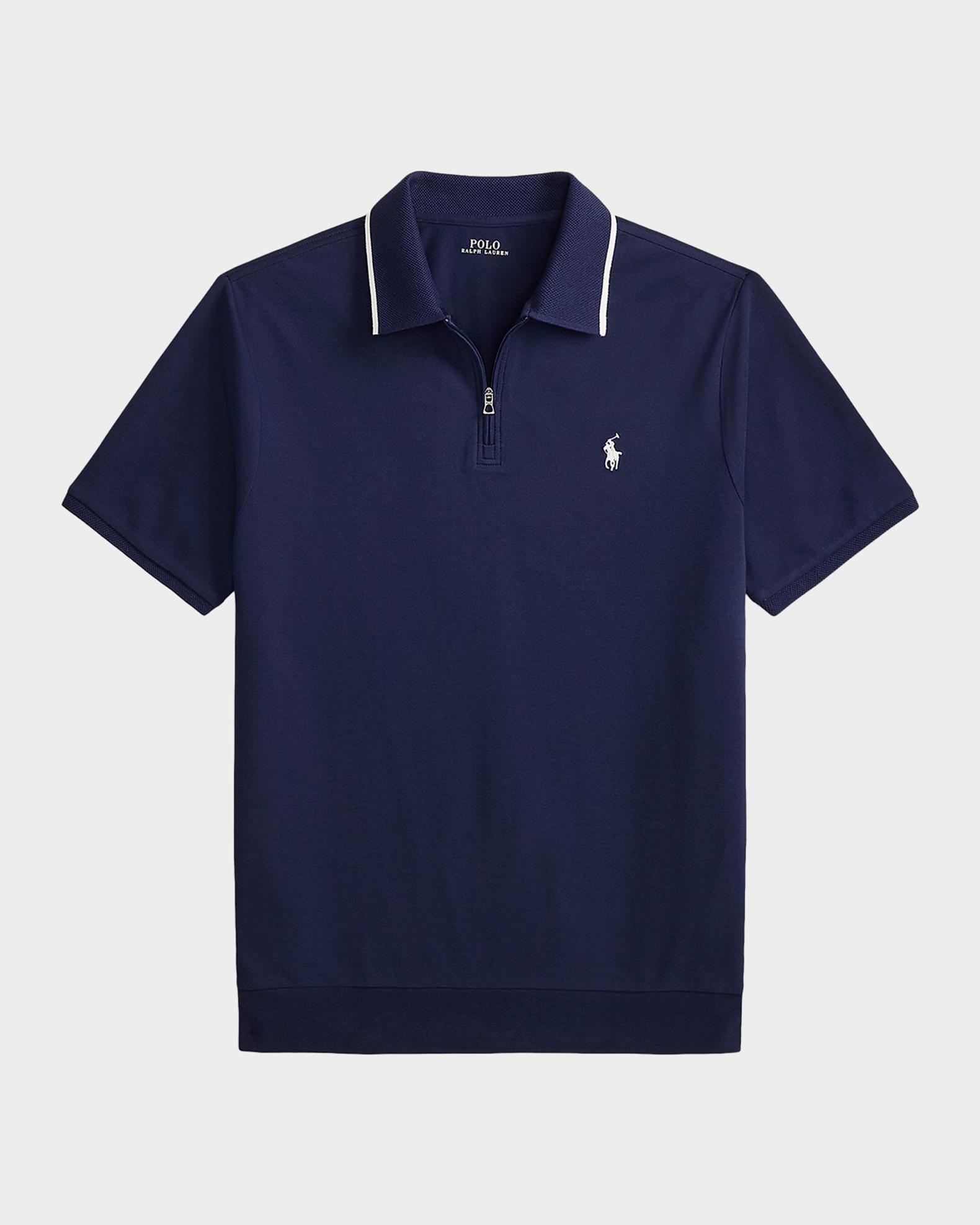 トップス POLO RALPH LAUREN CLASSIC FIT Polo Ralph Lauren Men's Classic-Fit Stretch Mesh Zip Polo Shirt