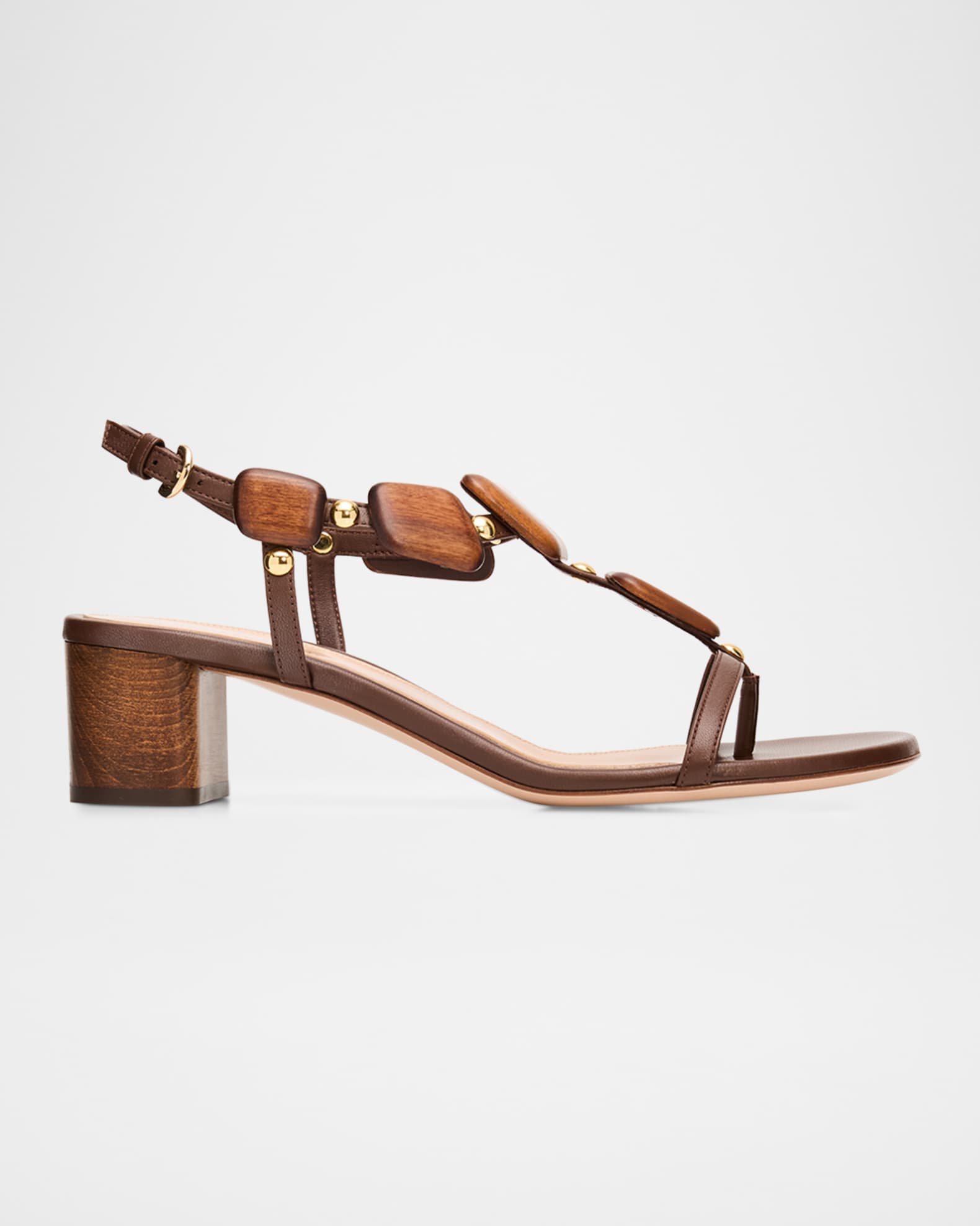 Gianvito Rossi 45mm Beaded Nappa Leather Sandals | Neiman Marcus