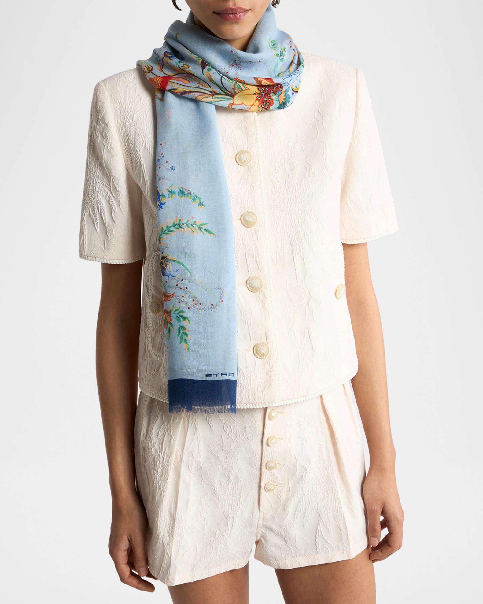 Etro Floral Modal-Cashmere Scarf | Neiman Marcus