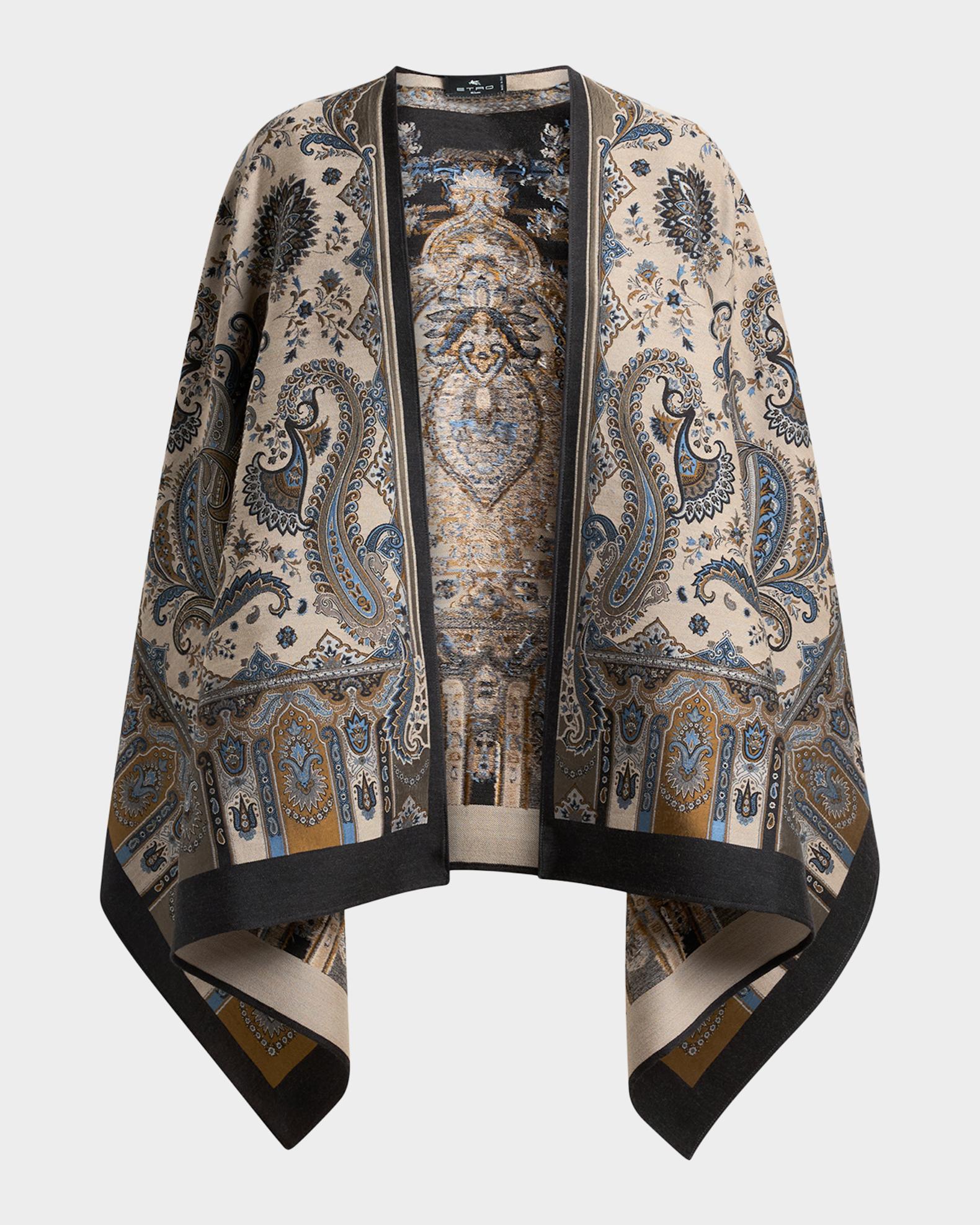 Etro Paisley Wool-Blend Cape | Neiman Marcus