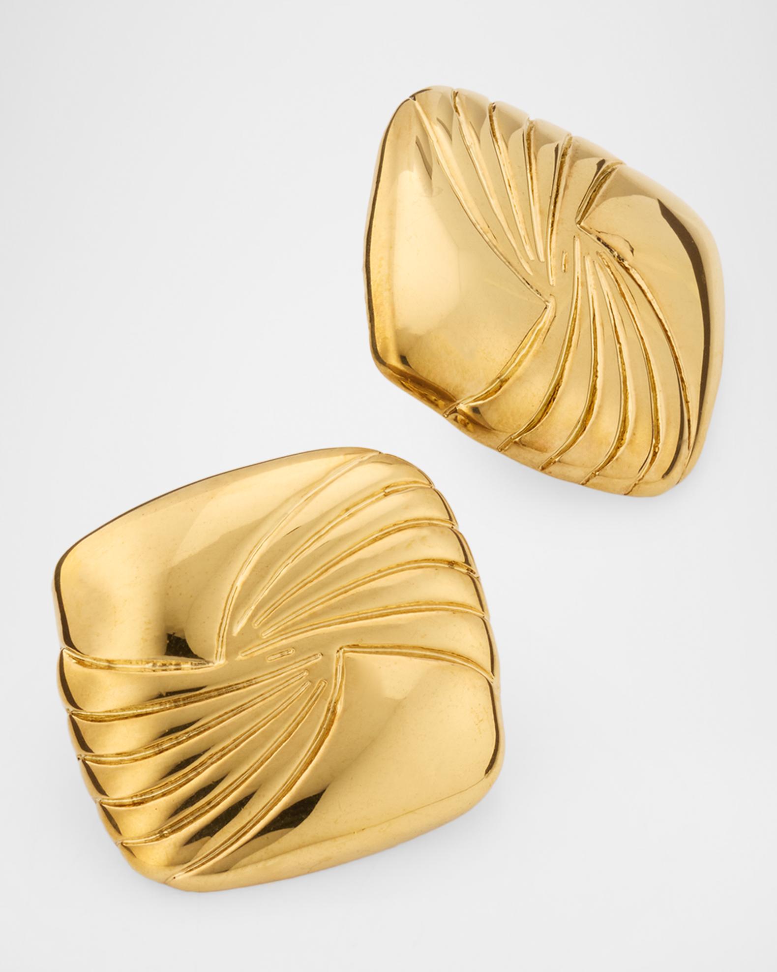 Heaven Mayhem Tabi 18K Gold Plated Earrings | Neiman Marcus