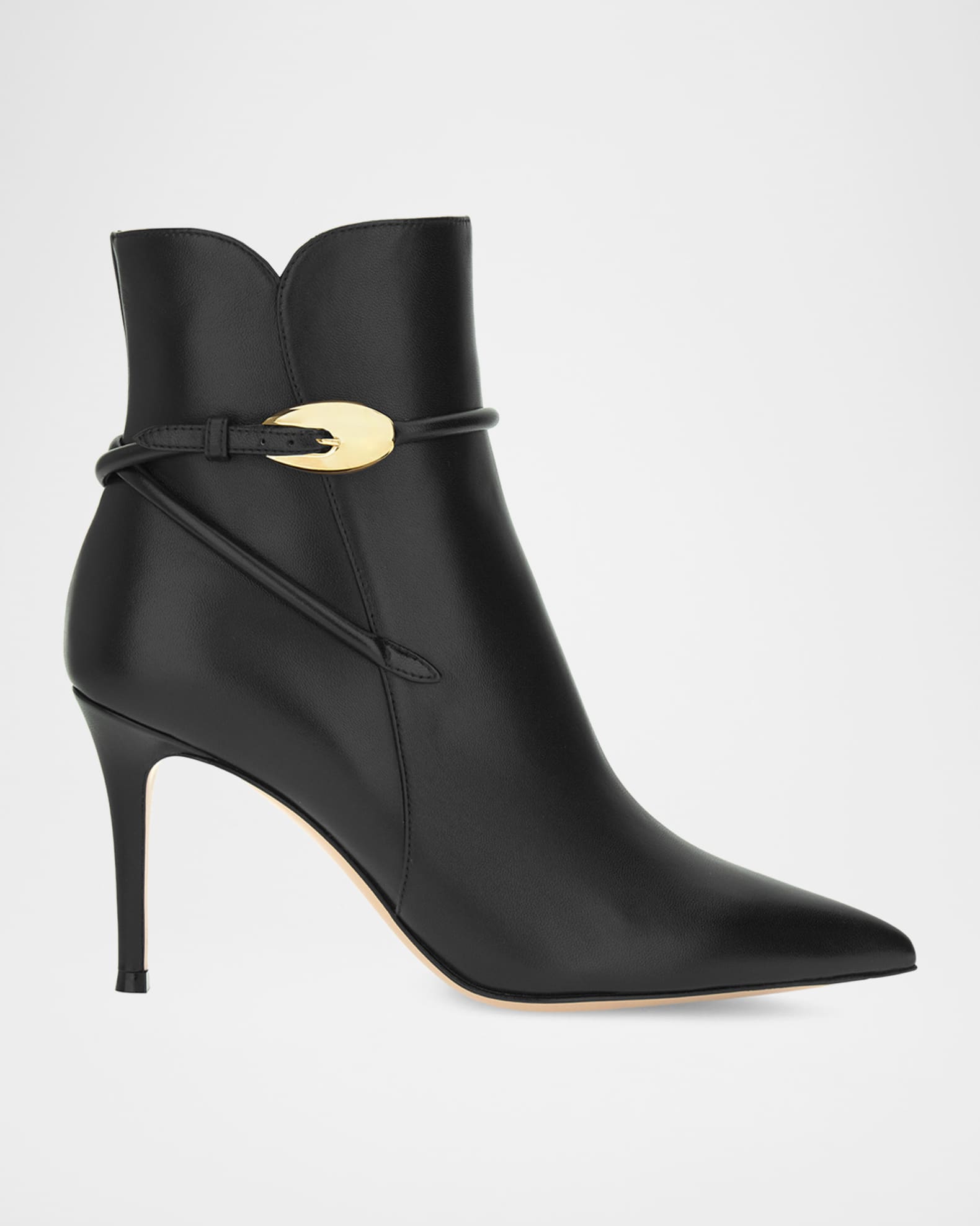 Gianvito Rossi 85mm Nappa Leather Ankle Boots | Neiman Marcus