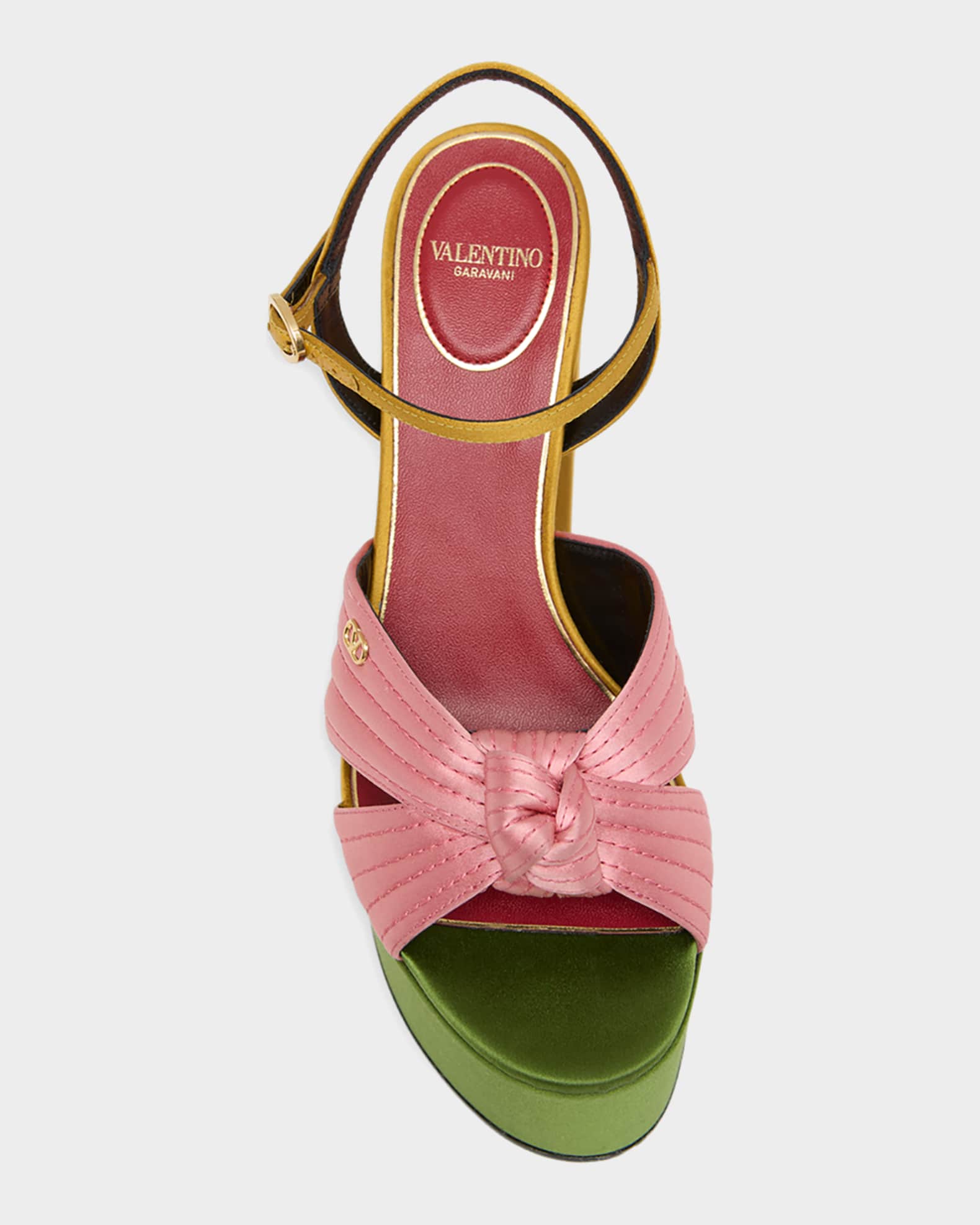 靴 Valentino garavani 36,5 Valentino Garavani 125mm Crasher Platform Sandals in Satin