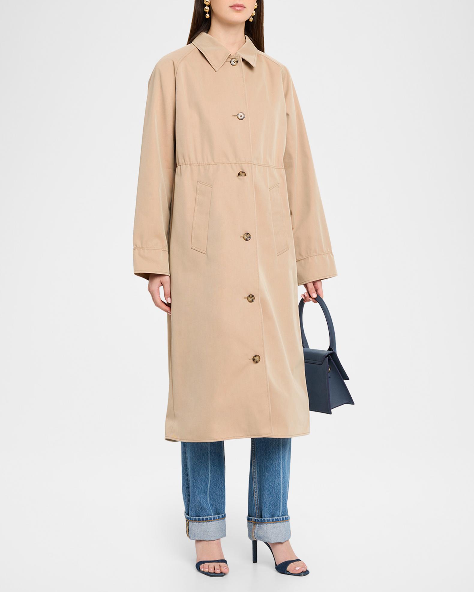 Dorothee Schumacher Luxury Layer Technical Cotton Trench Coat