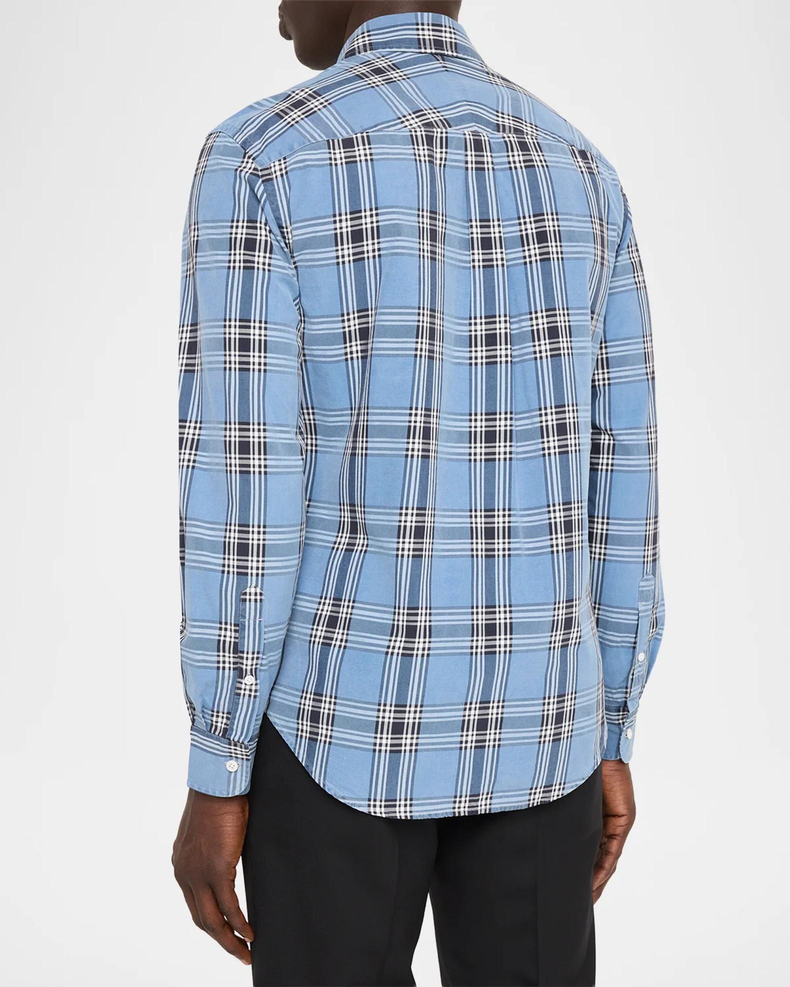 dunhill Men's Sea Island Cotton Plaid Button-Front Shirt | Neiman Marcus