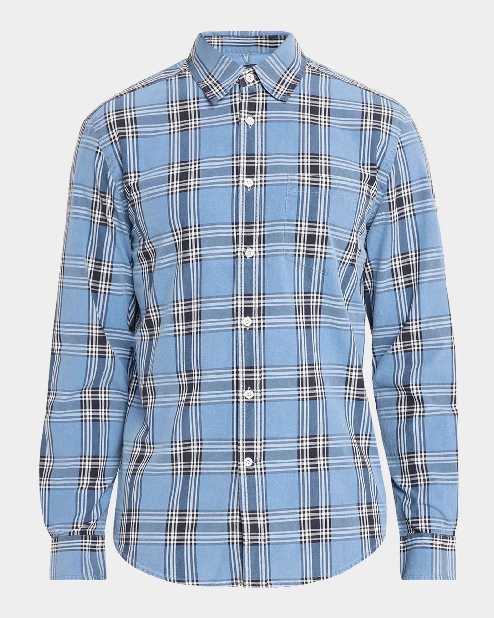 dunhill Men's Sea Island Cotton Plaid Button-Front Shirt | Neiman Marcus