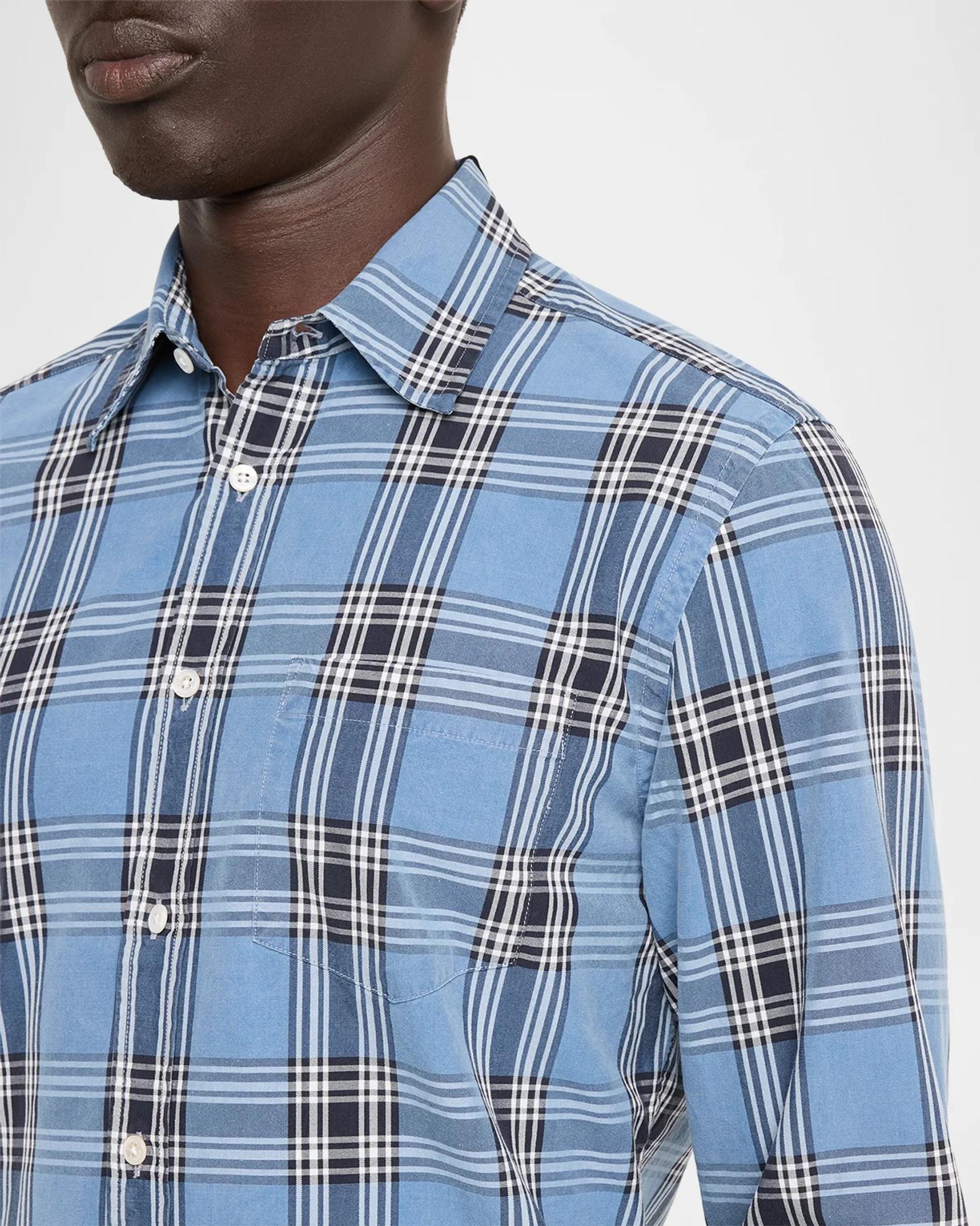 dunhill Men's Sea Island Cotton Plaid Button-Front Shirt | Neiman Marcus