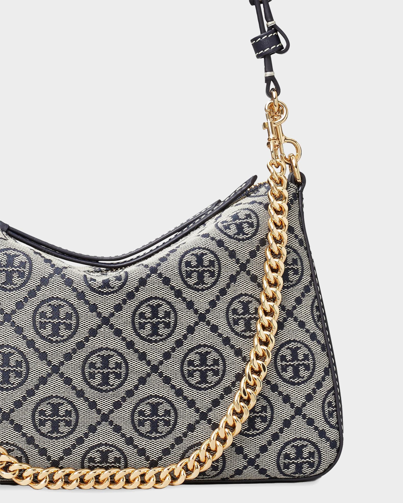 Tory Burch Perry T Monogram Jacquard Shoulder Bag | Neiman Marcus