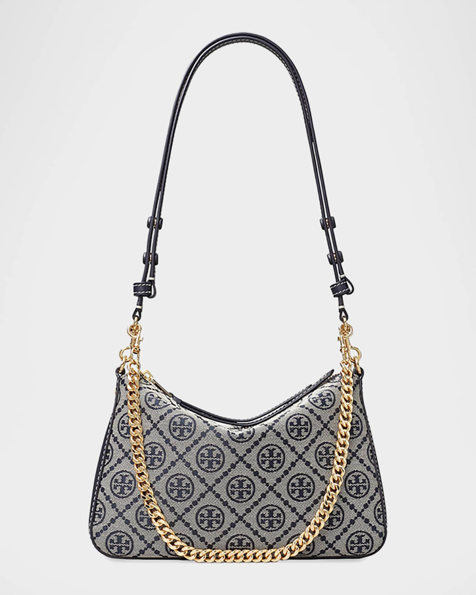 Tory Burch Perry T Monogram Jacquard Shoulder Bag | Neiman Marcus