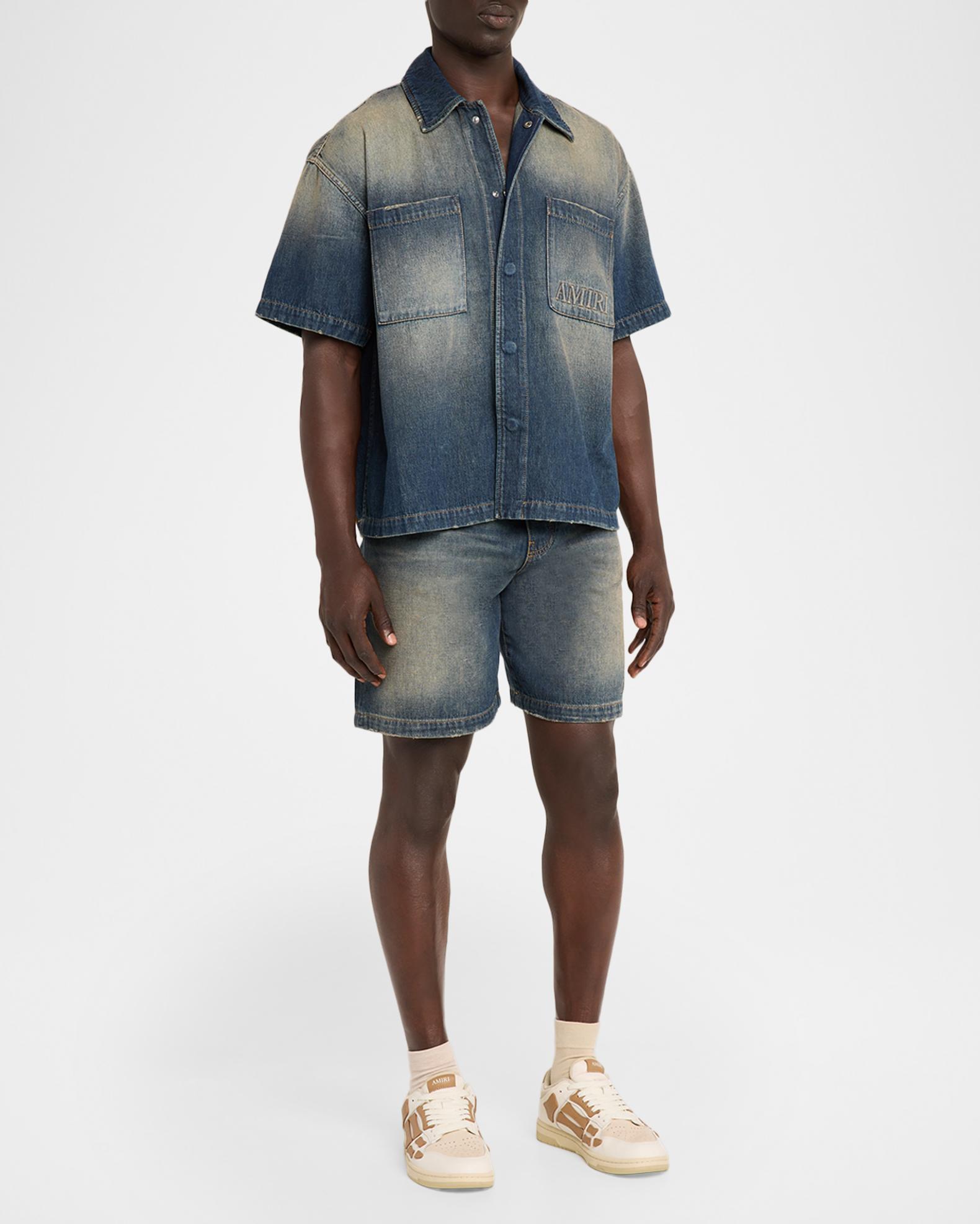 Amiri Men's Denim Drawstring Shorts | Neiman Marcus