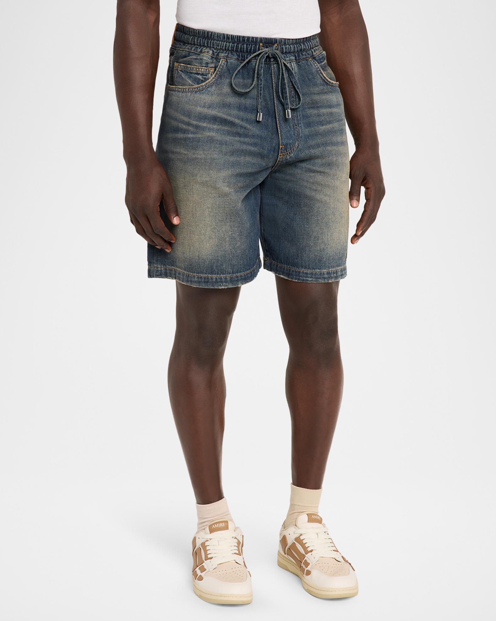 Amiri Men's Denim Drawstring Shorts | Neiman Marcus