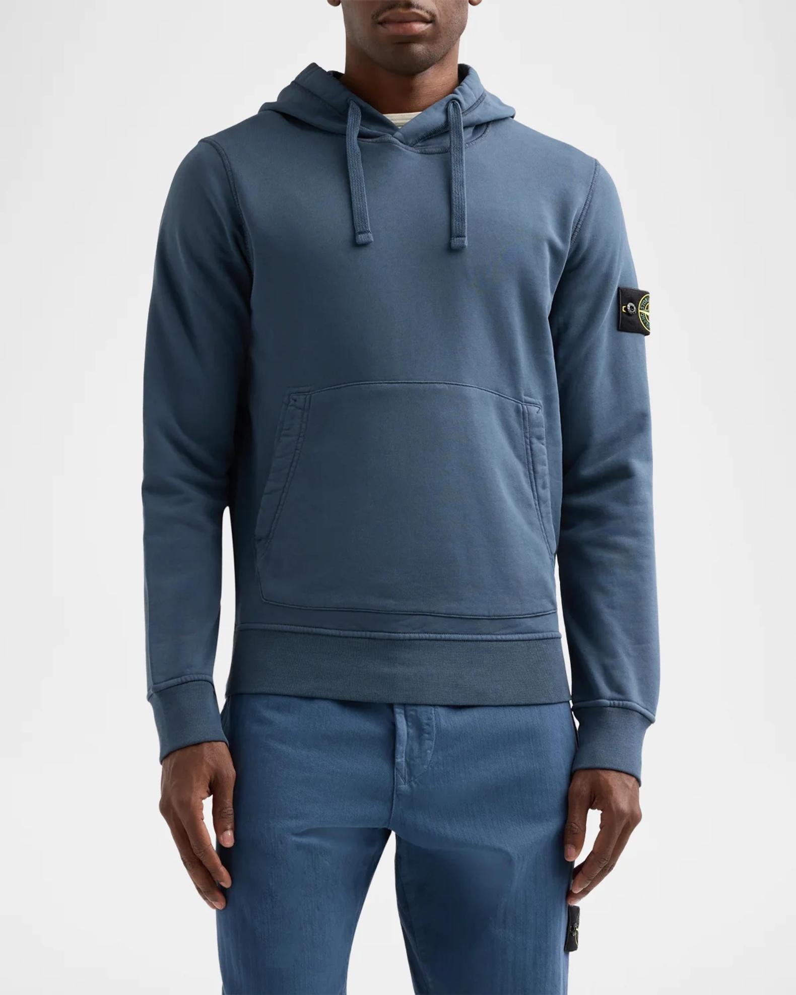 Stone Island Men's Cotton Drawstring Hoodie | Neiman Marcus