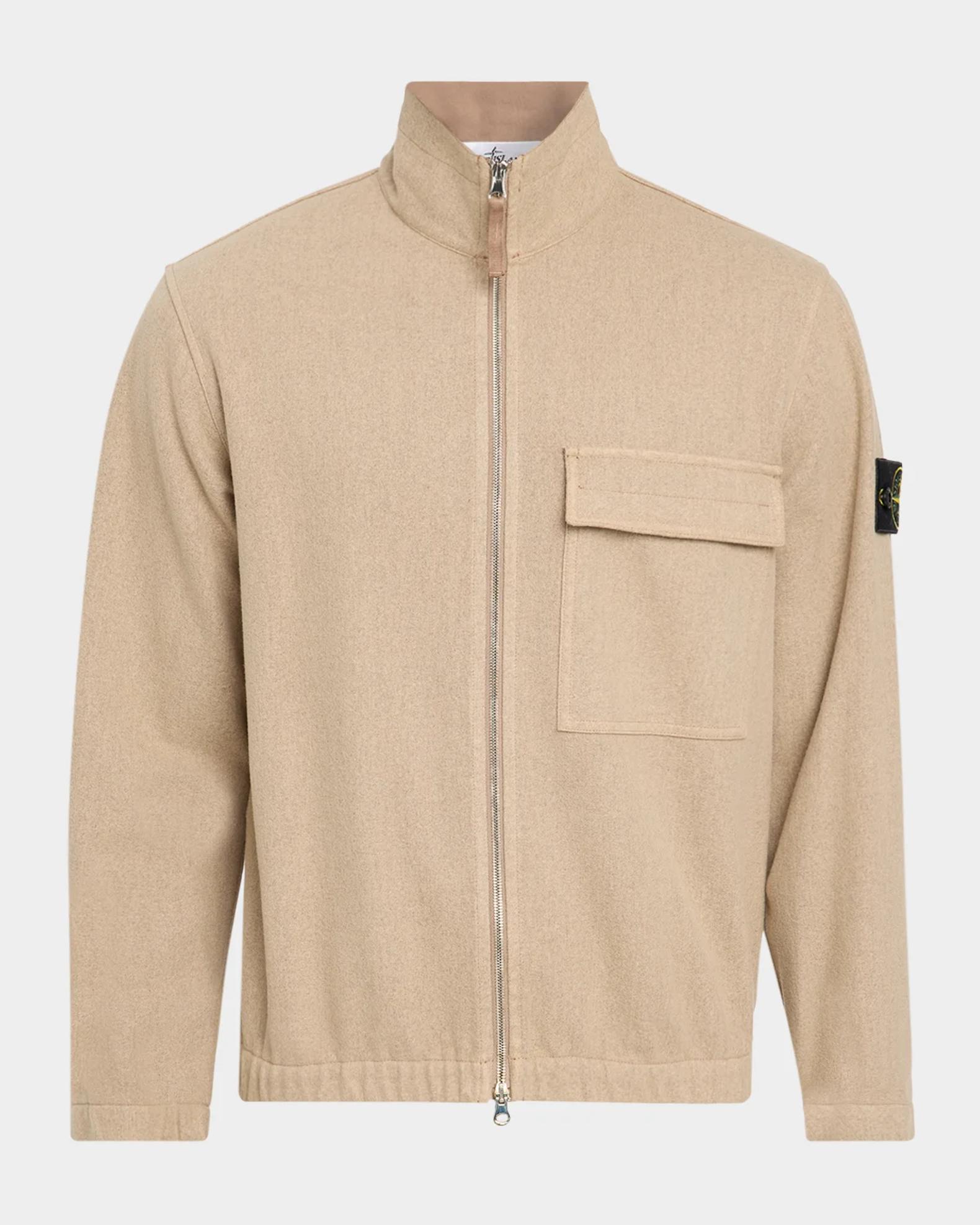 Stone Island Men's Cashmere-Wool Shirt Jacket | Neiman Marcus