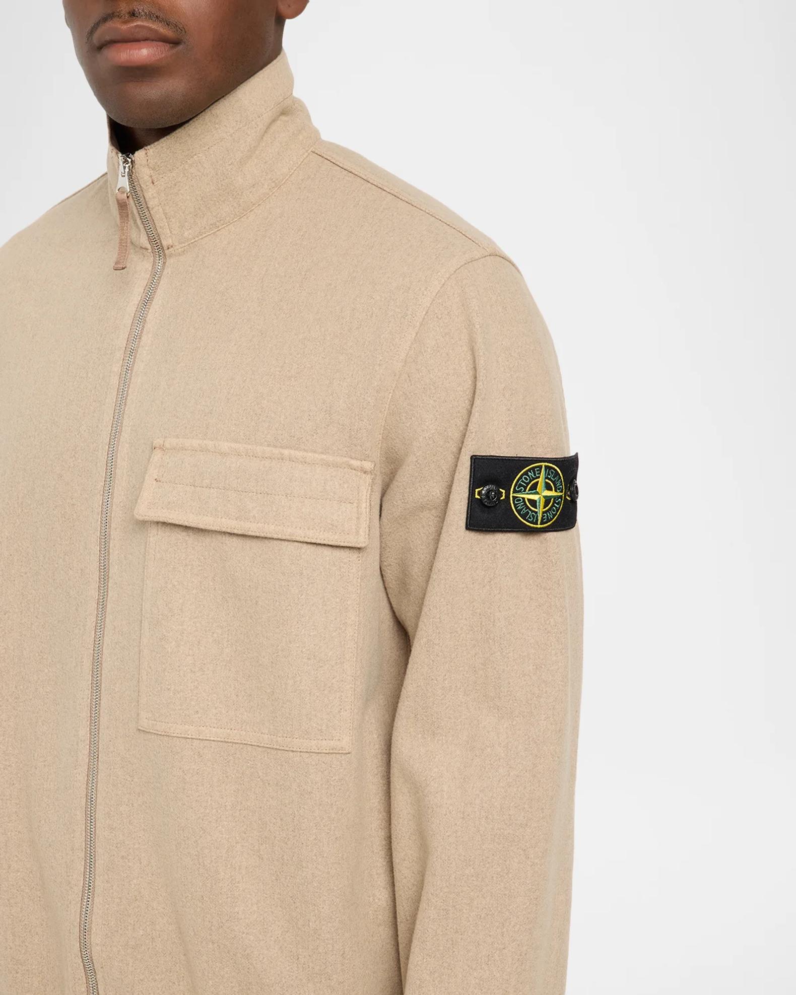 Stone Island Men's Cashmere-Wool Shirt Jacket | Neiman Marcus
