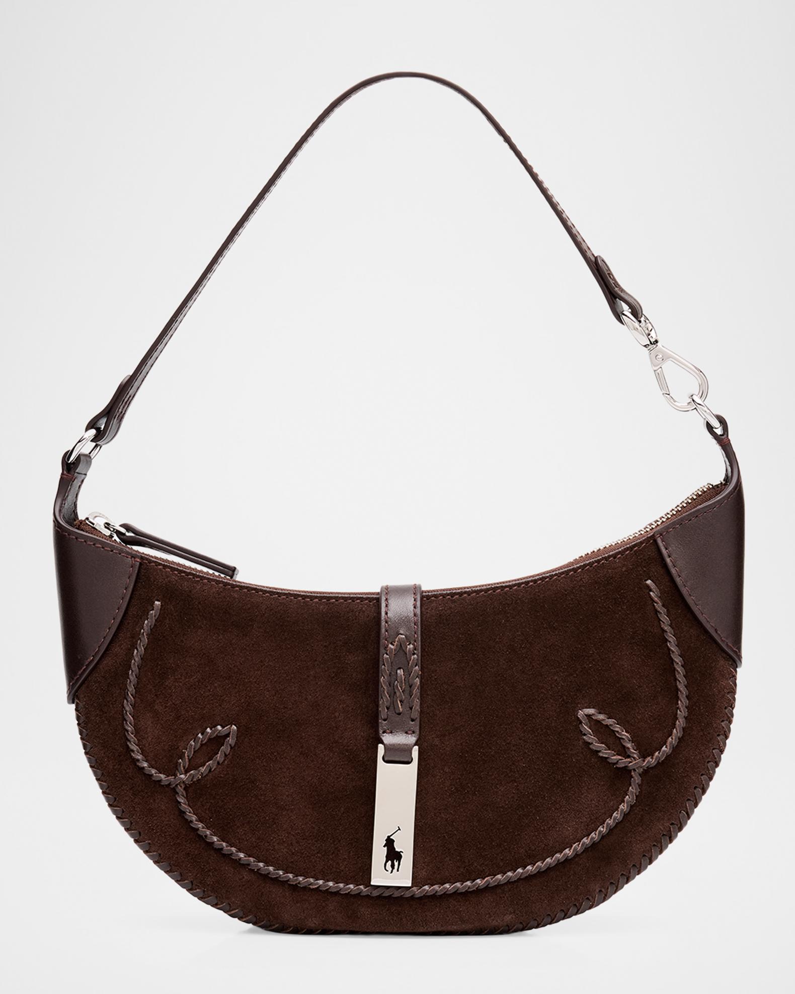 Polo Ralph Lauren Polo ID Western Suede Shoulder Bag | Neiman Marcus