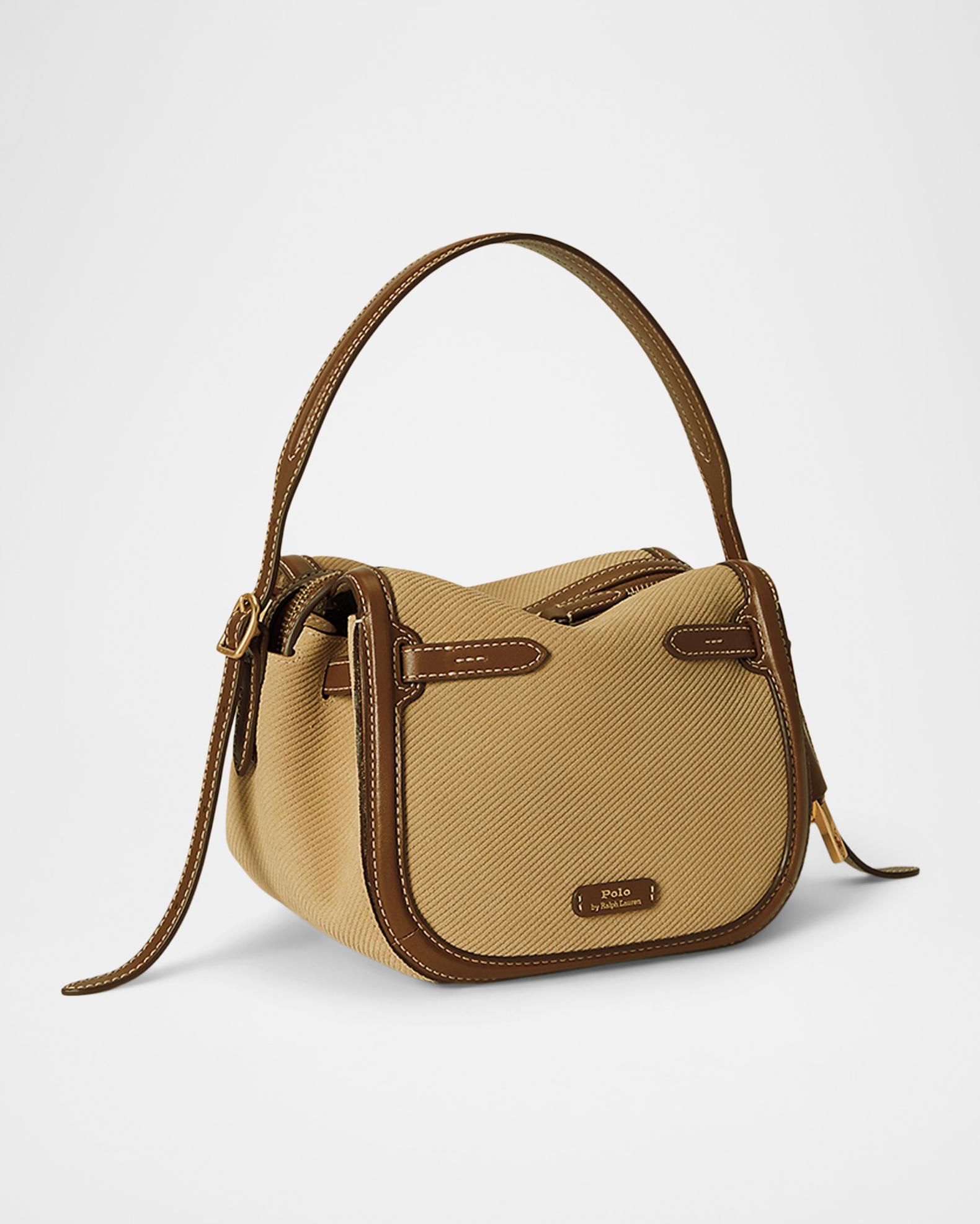 Polo Ralph Lauren Polo ID Suede & Leather Mini Satchel Bag