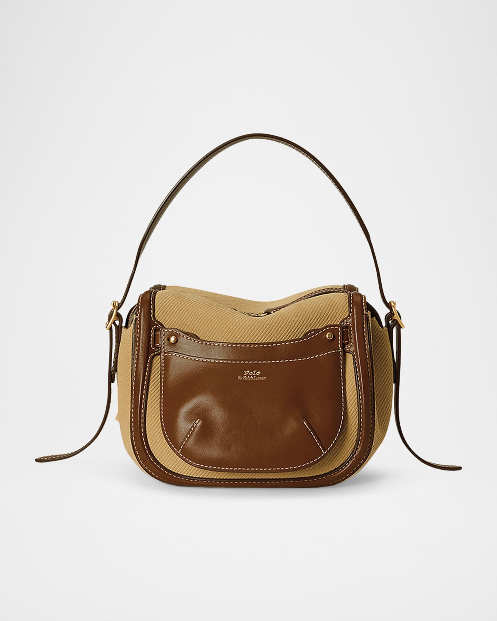 Polo Ralph Lauren Polo ID Suede & Leather Mini Satchel Bag