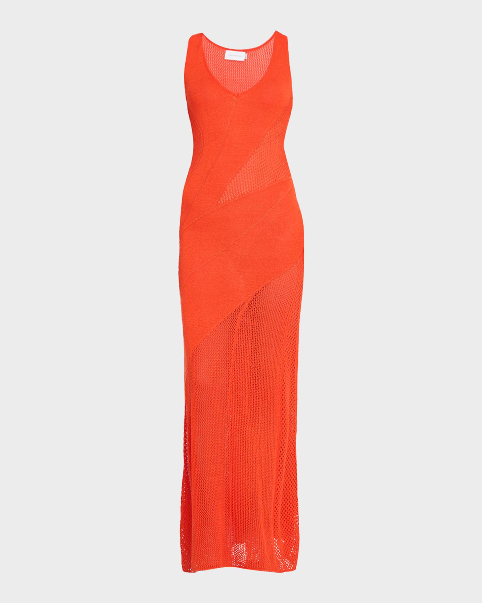 knitted orange dress Significant Other Women's Majka Maxi - Poppy 42 Inch