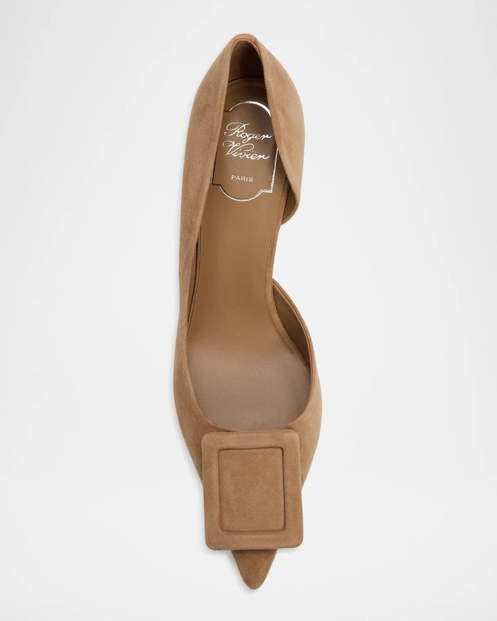 Roger Vivier Viv Ville 85MM Suede D'Orsay Pumps | Neiman Marcus