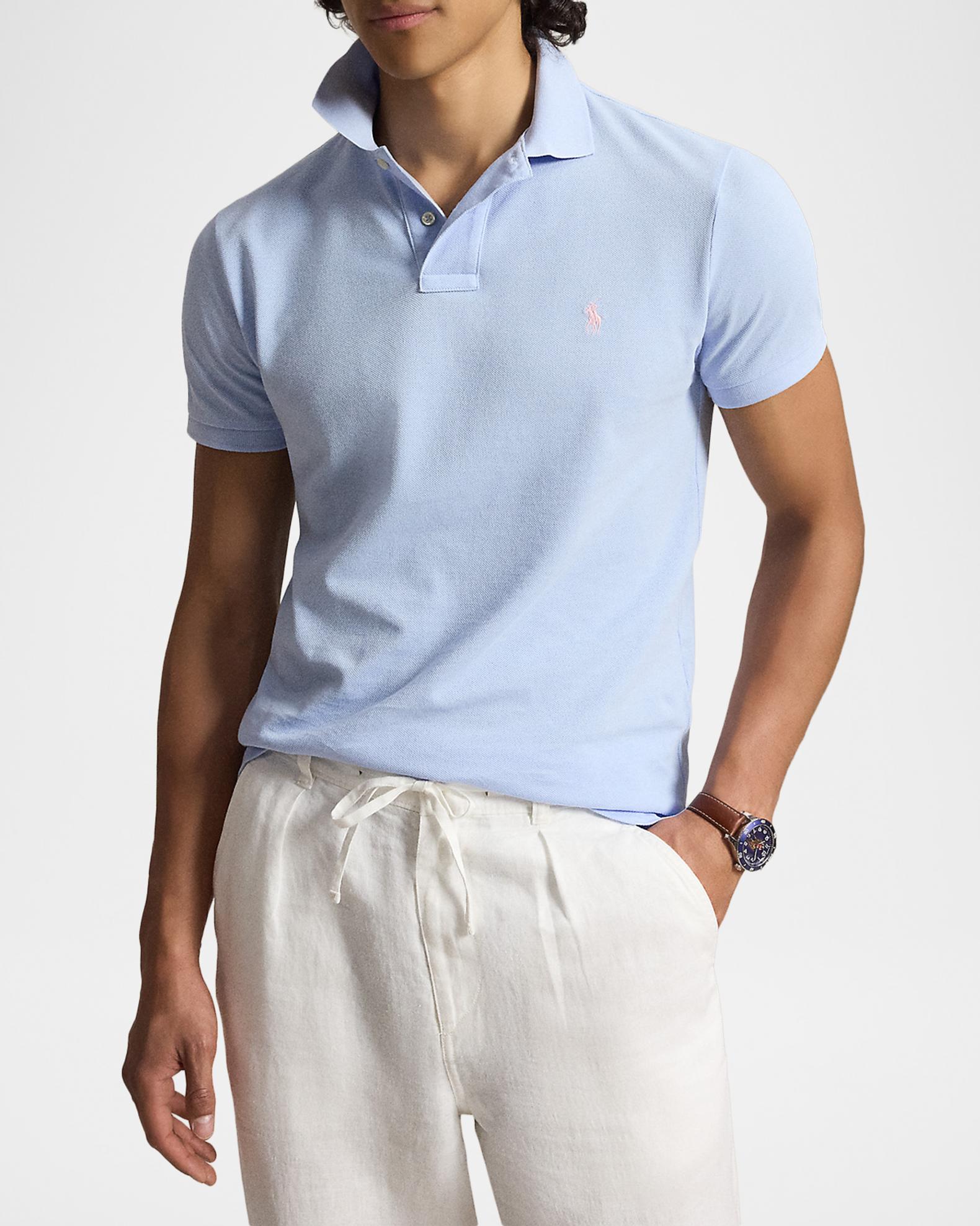 Polo Ralph Lauren Men's Slim Fit Piqué Polo Shirt | Neiman Marcus