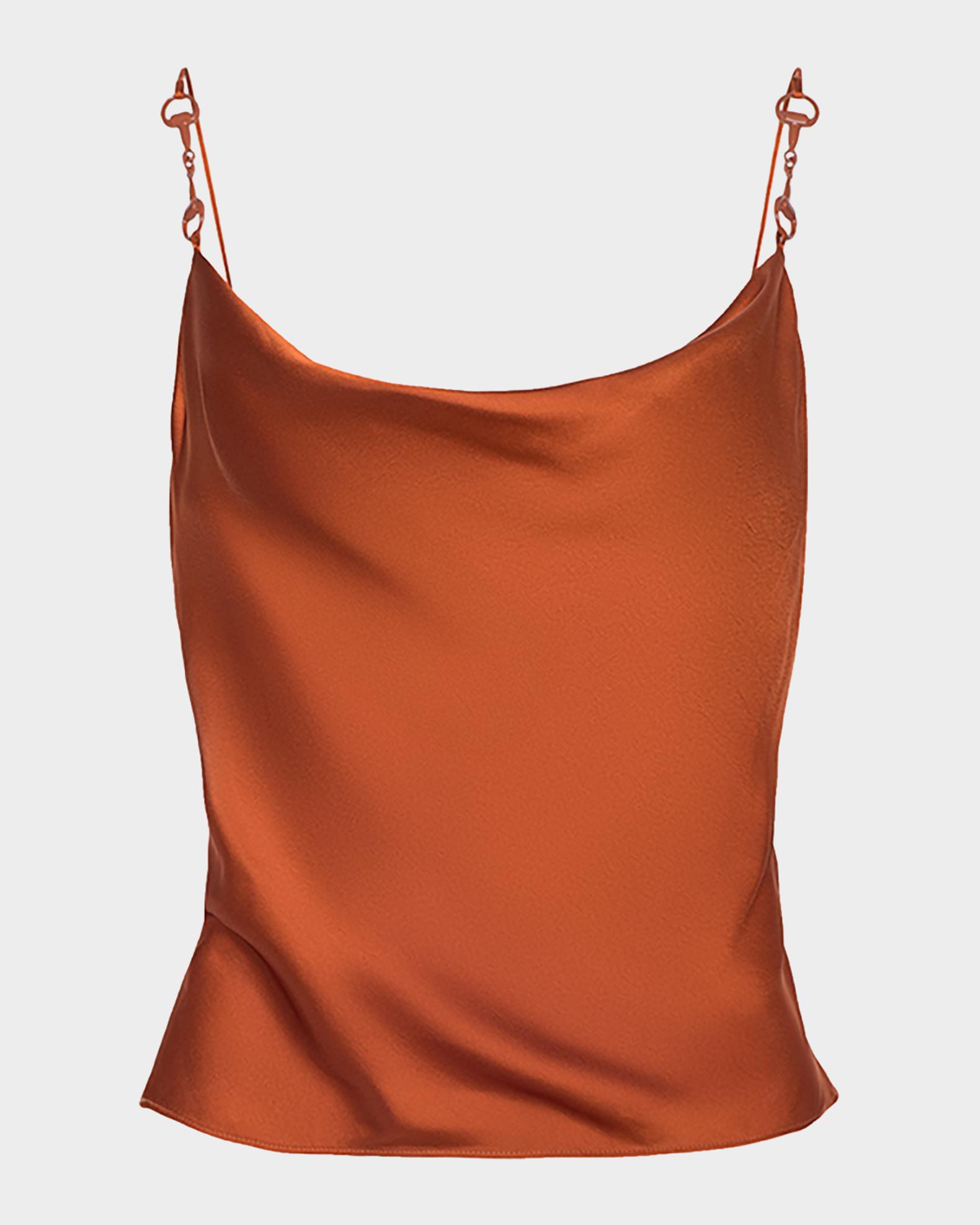 L'AGENCE Calista Horsebit-Strap Satin Camisole | Neiman Marcus