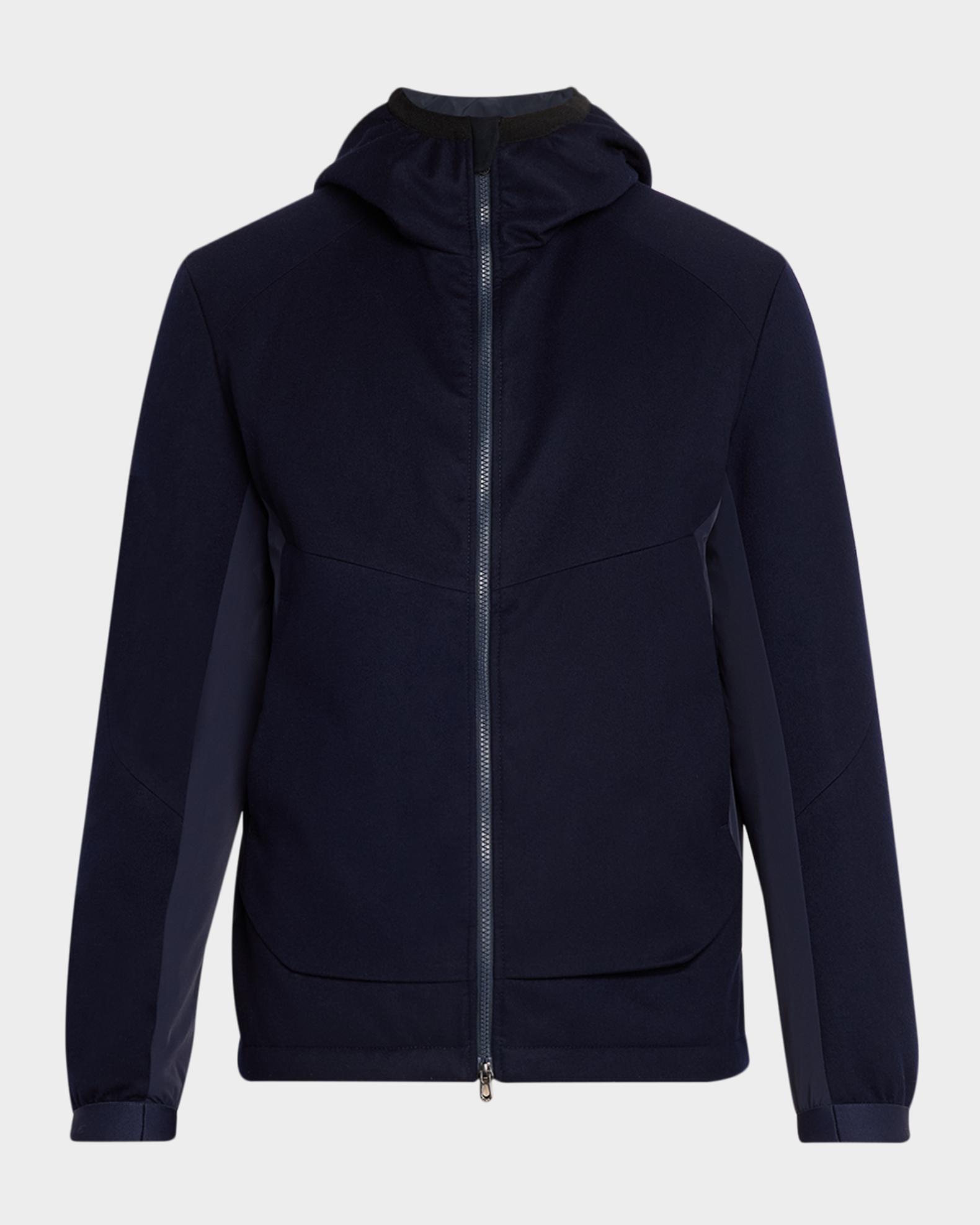 Sease Men's Predator 3.0 Water-Resistant Padded Wool Jacket with Hood ...