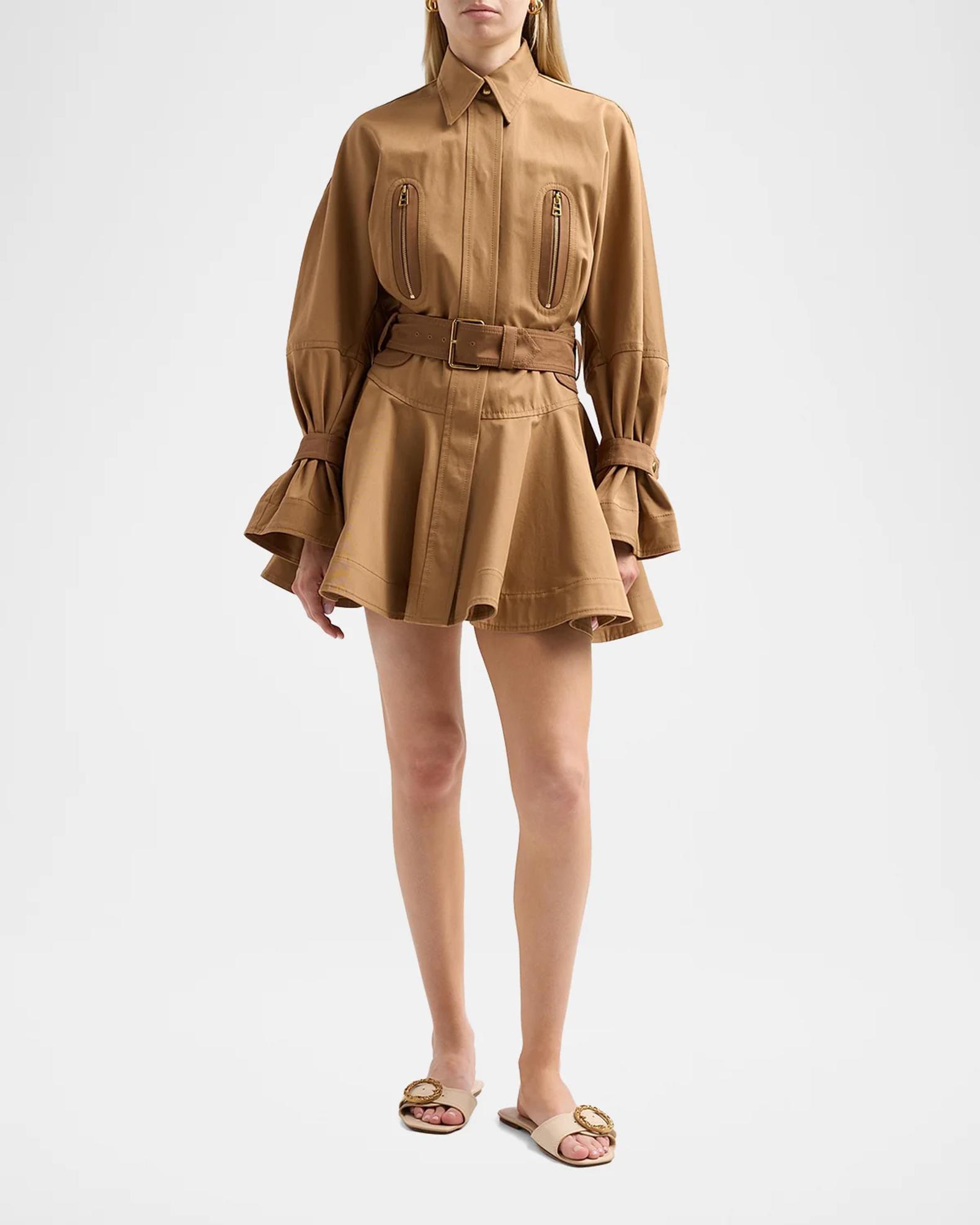 Zimmermann Valiant Drill Mini Dress | Neiman Marcus