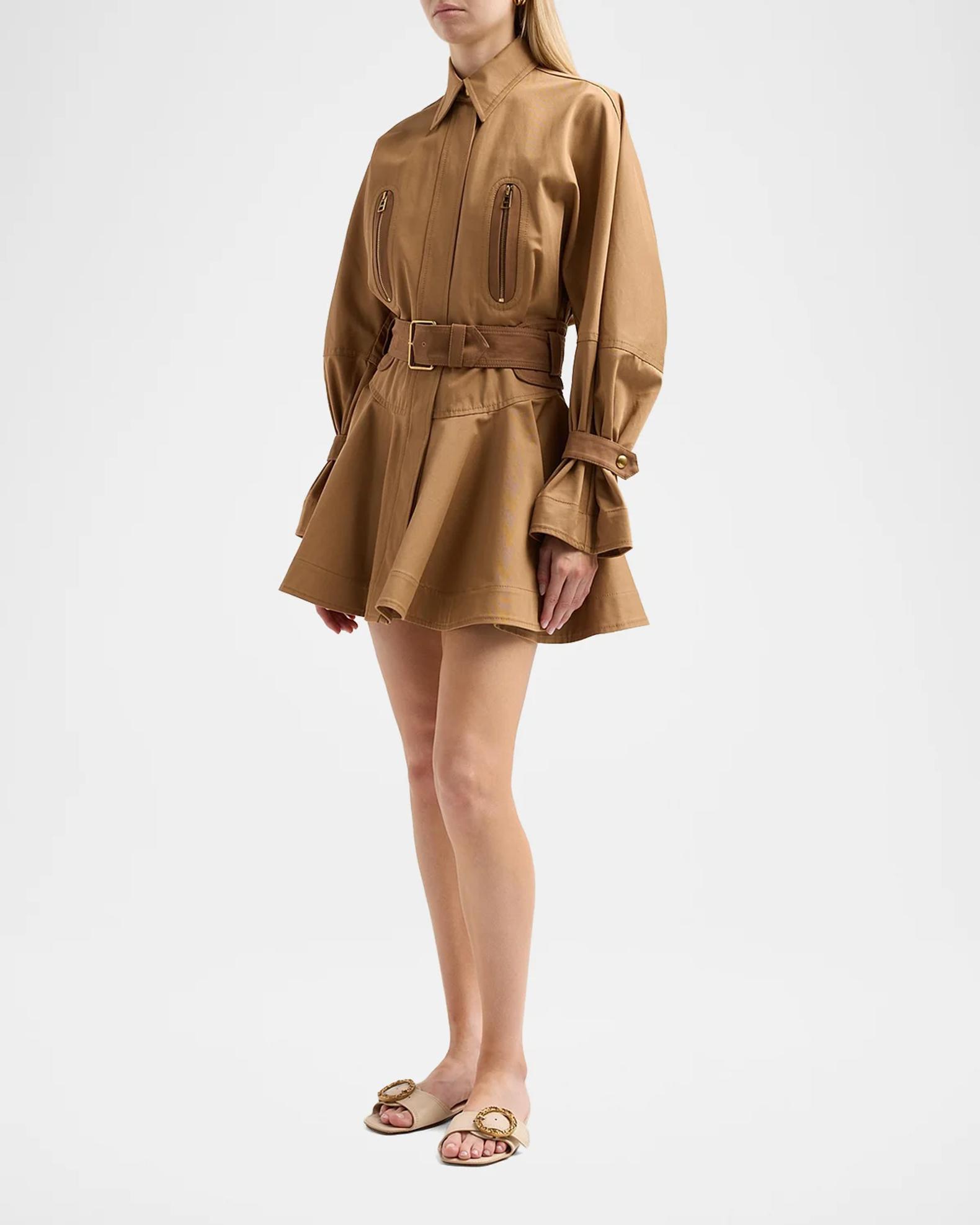 Zimmermann Valiant Drill Mini Dress | Neiman Marcus