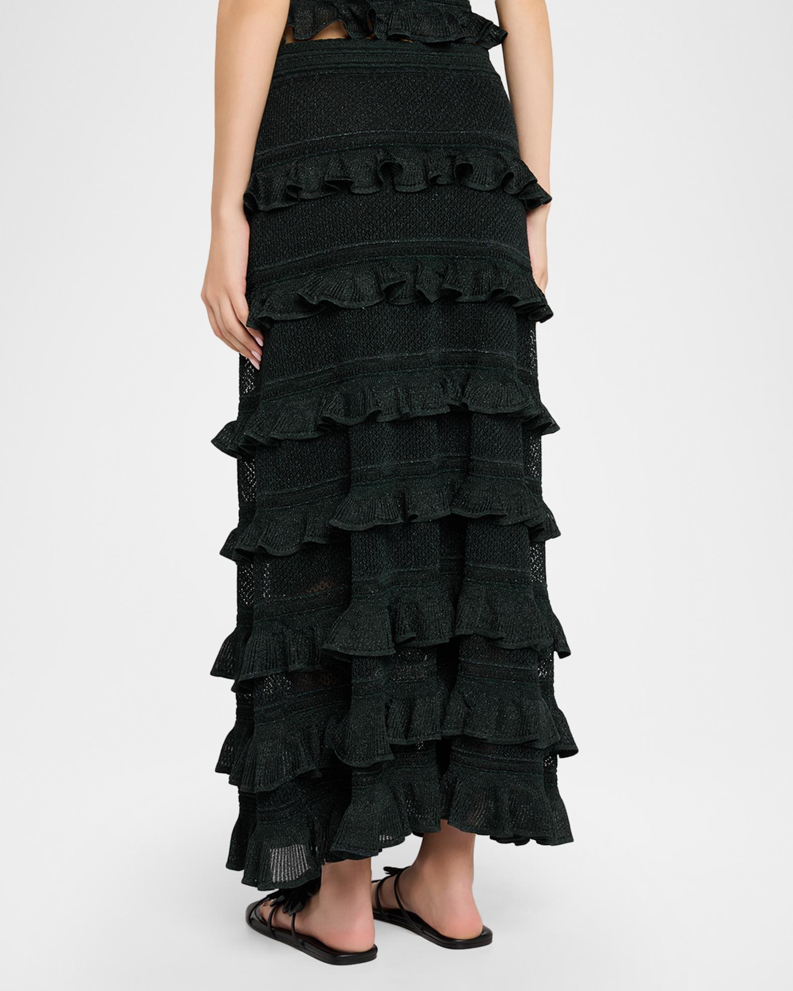 Zimmermann Valiant Frill Midi Skirt | Neiman Marcus