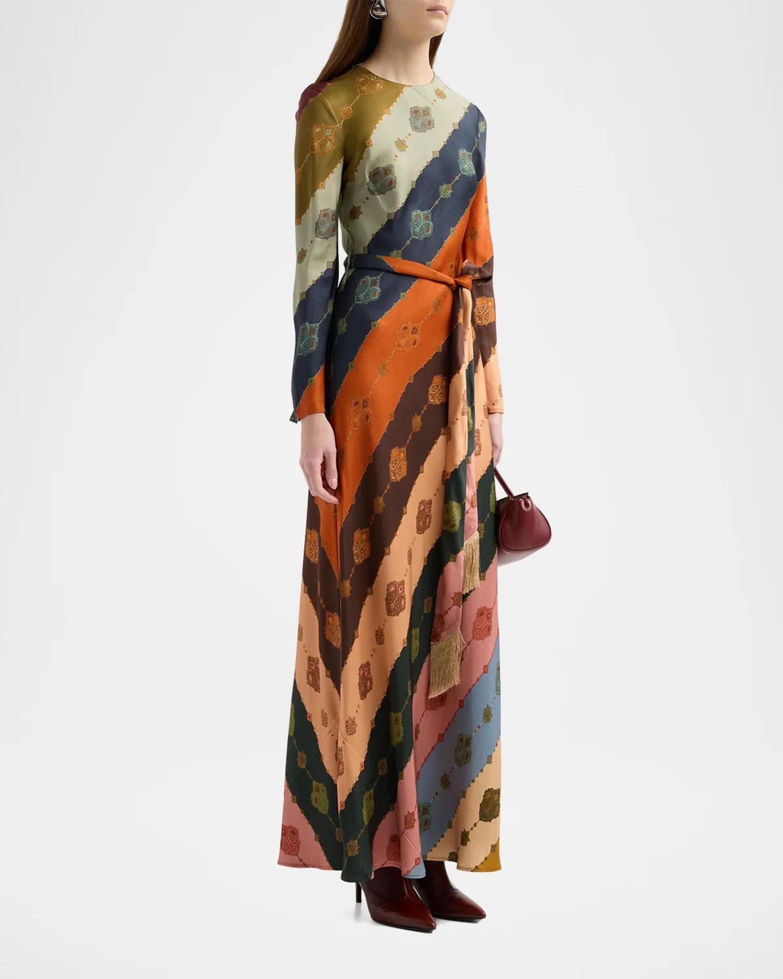 ZIMMERMANN ジマーマン ベルト付ロングワンピース 1 Zimmermann Ascent Bias-Cut Maxi Dress | Neiman Marcus