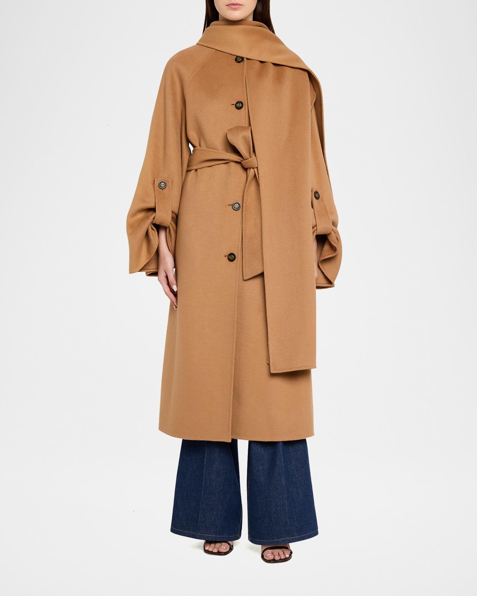 Zimmermann Valiant Wool Scarf Maxi Coat | Neiman Marcus