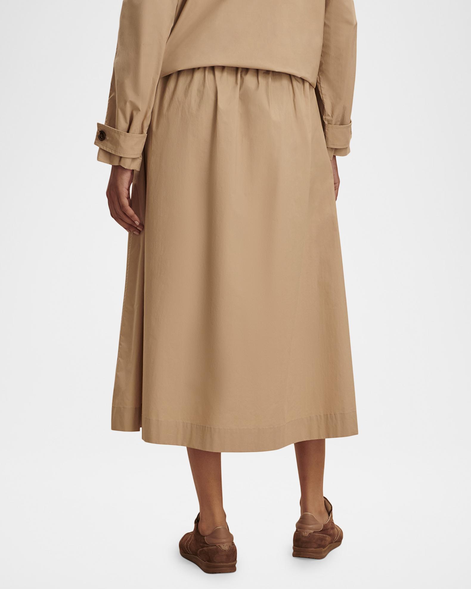 Varley Cambria Poplin Midi Skirt | Neiman Marcus