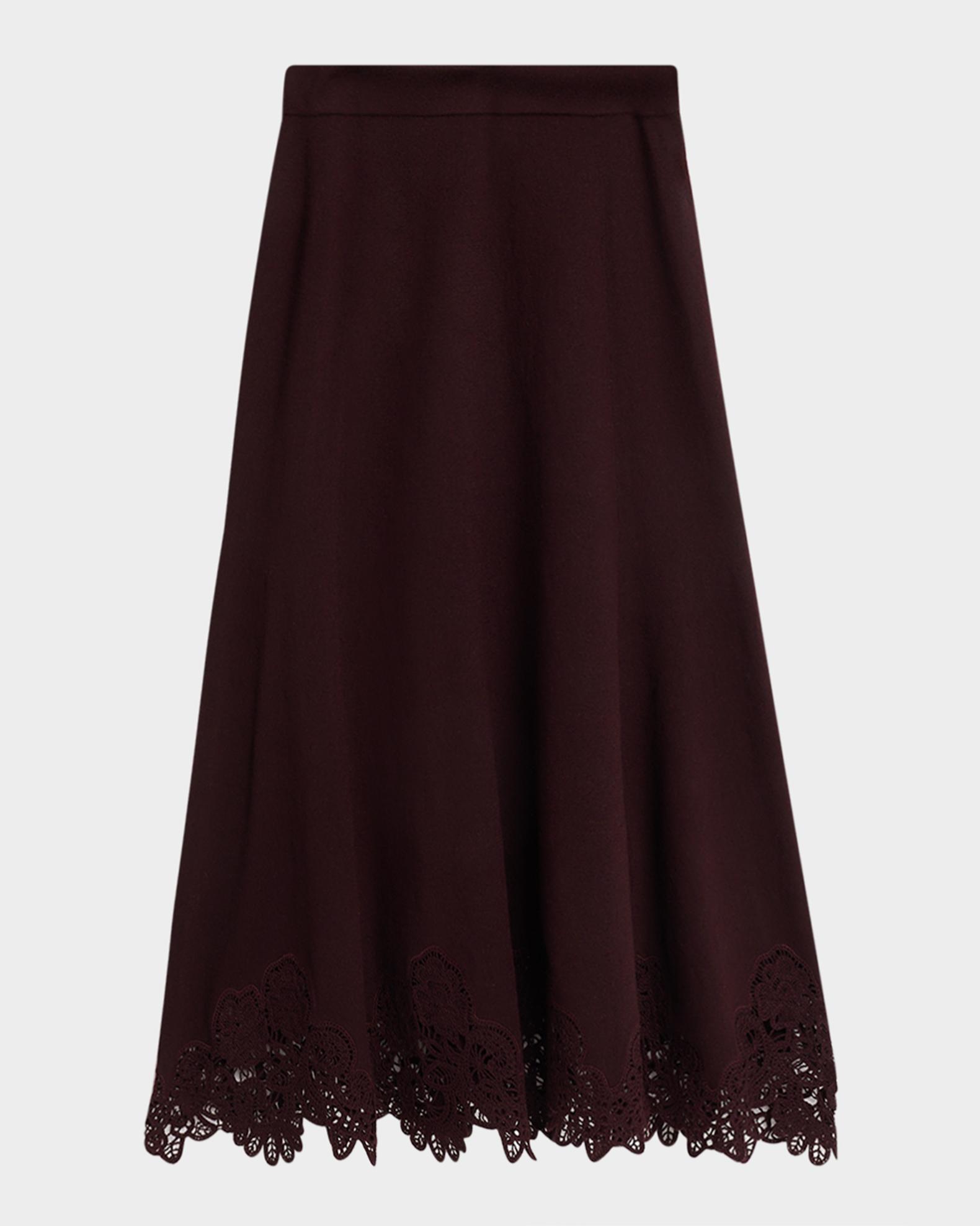 Zimmermann Valiant Merino Wool Midi Skirt | Neiman Marcus