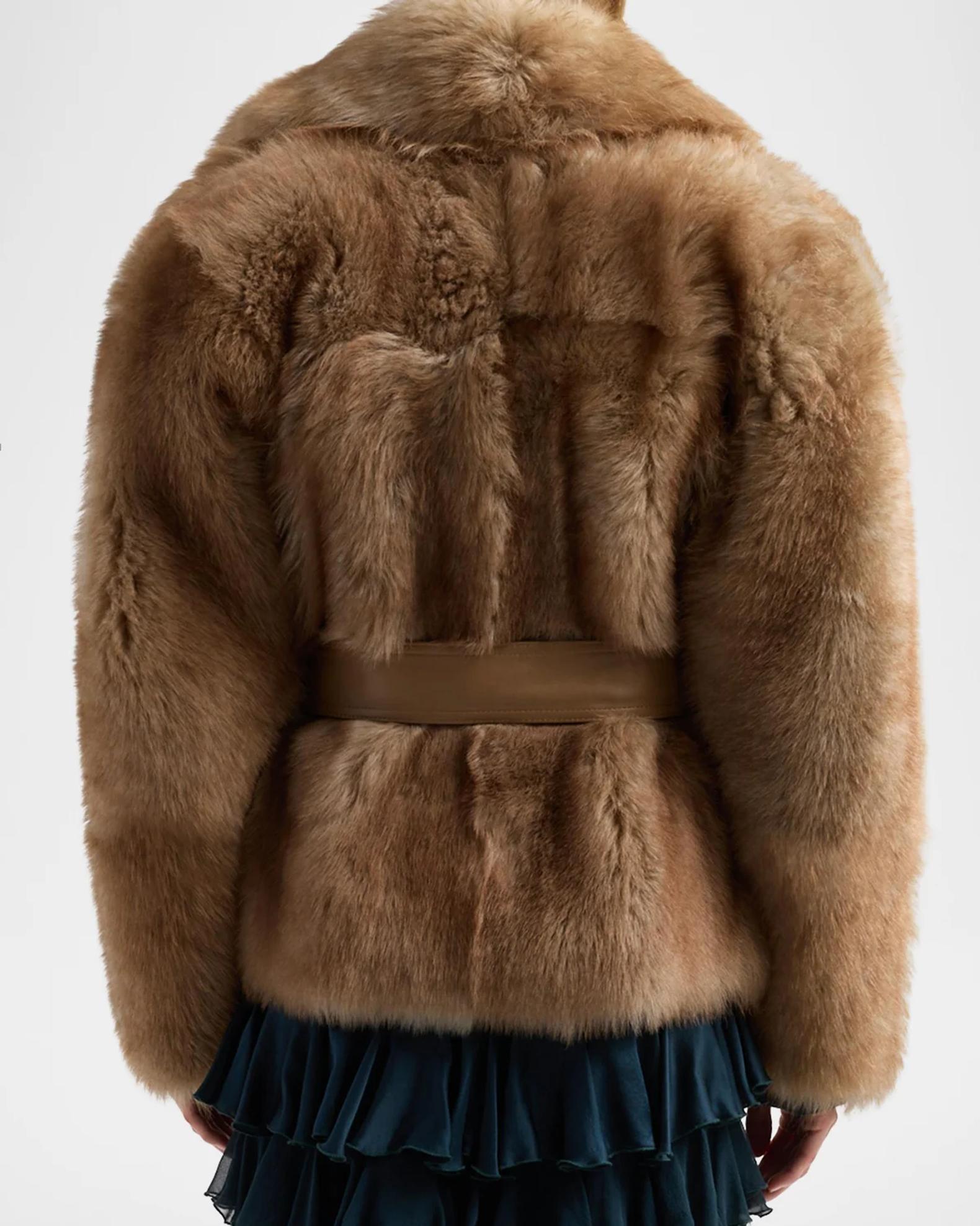 Zimmermann Valiant Shearling Wrap Jacket | Neiman Marcus