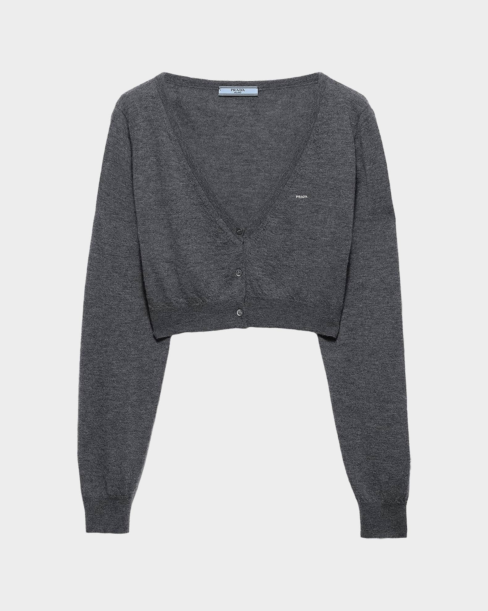 トップス PRADA - knit cardigan Prada Cropped Cashmere Cardigan | Neiman Marcus