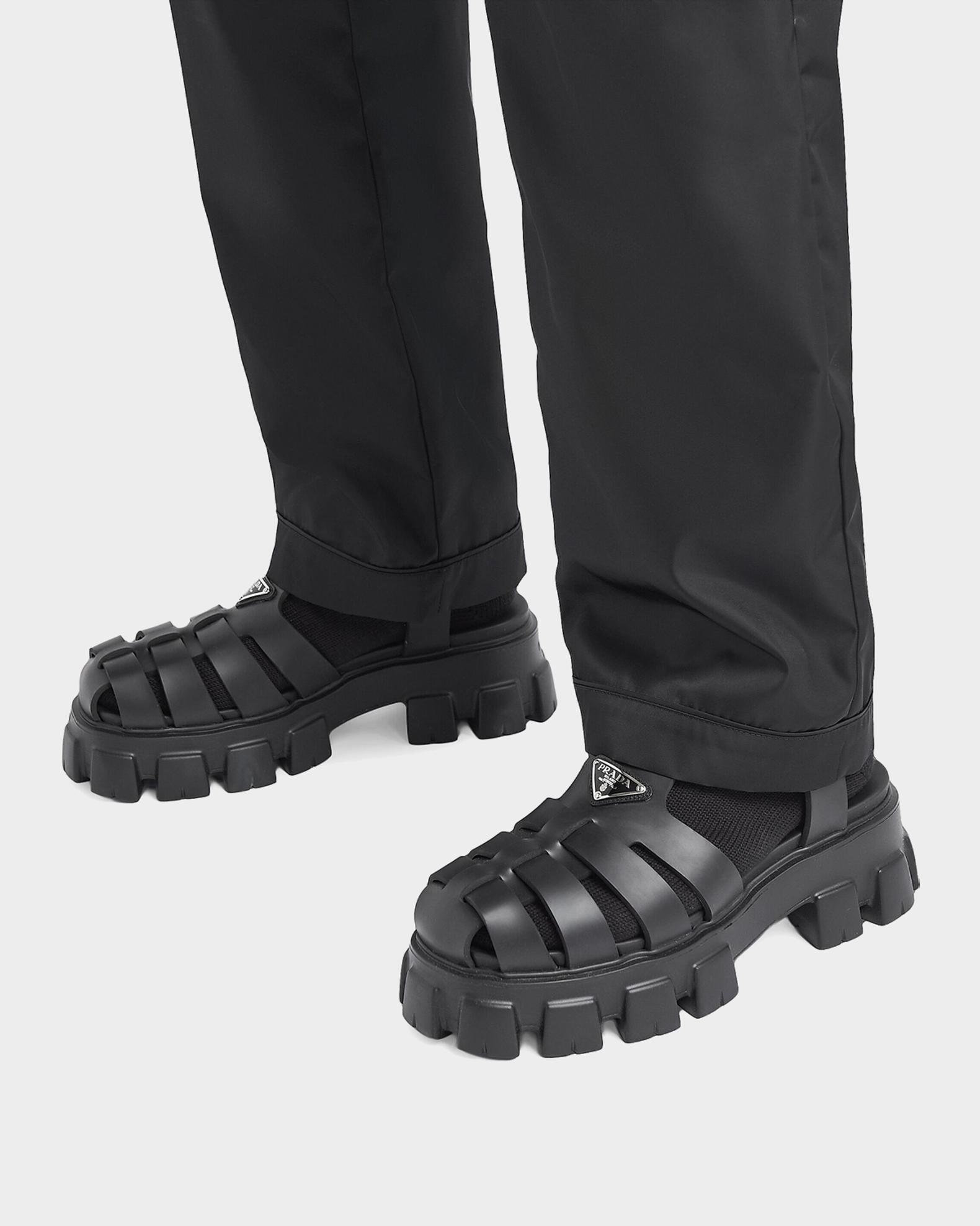 Prada Men's Monolith Rubber Sandals | Neiman Marcus