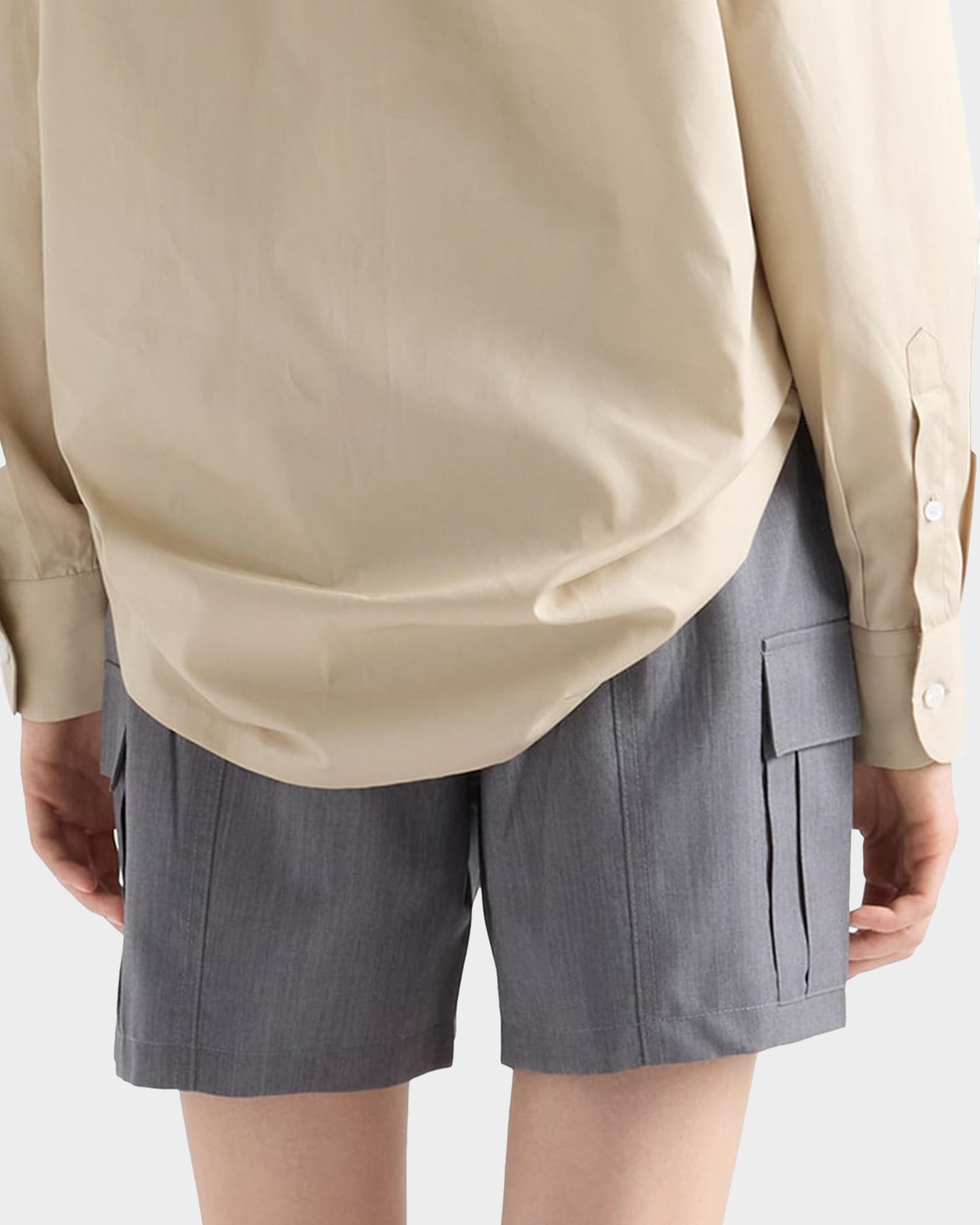 Prada Wool-Mohair Cargo Shorts | Neiman Marcus