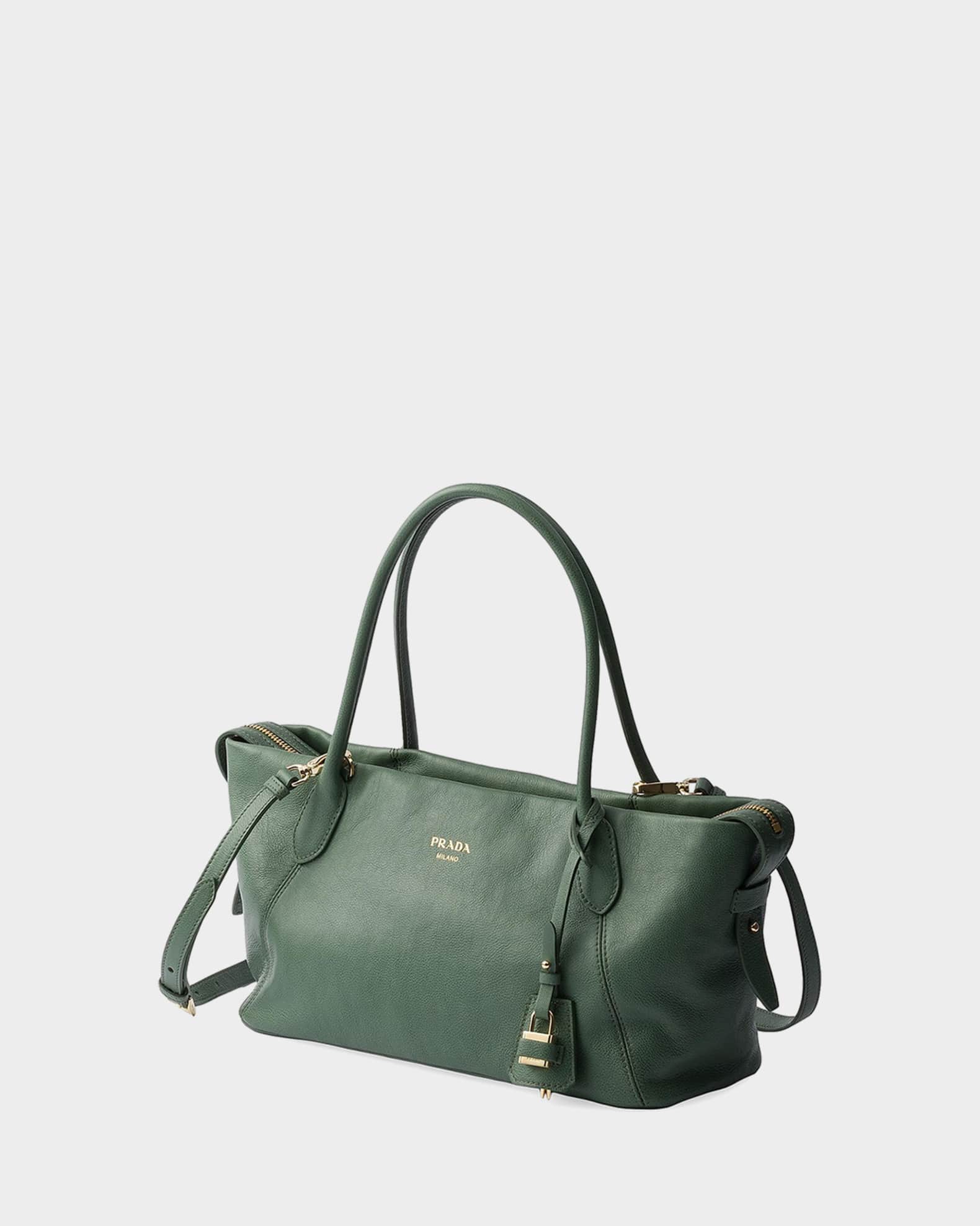 Prada Large Leather Tote Bag | Neiman Marcus