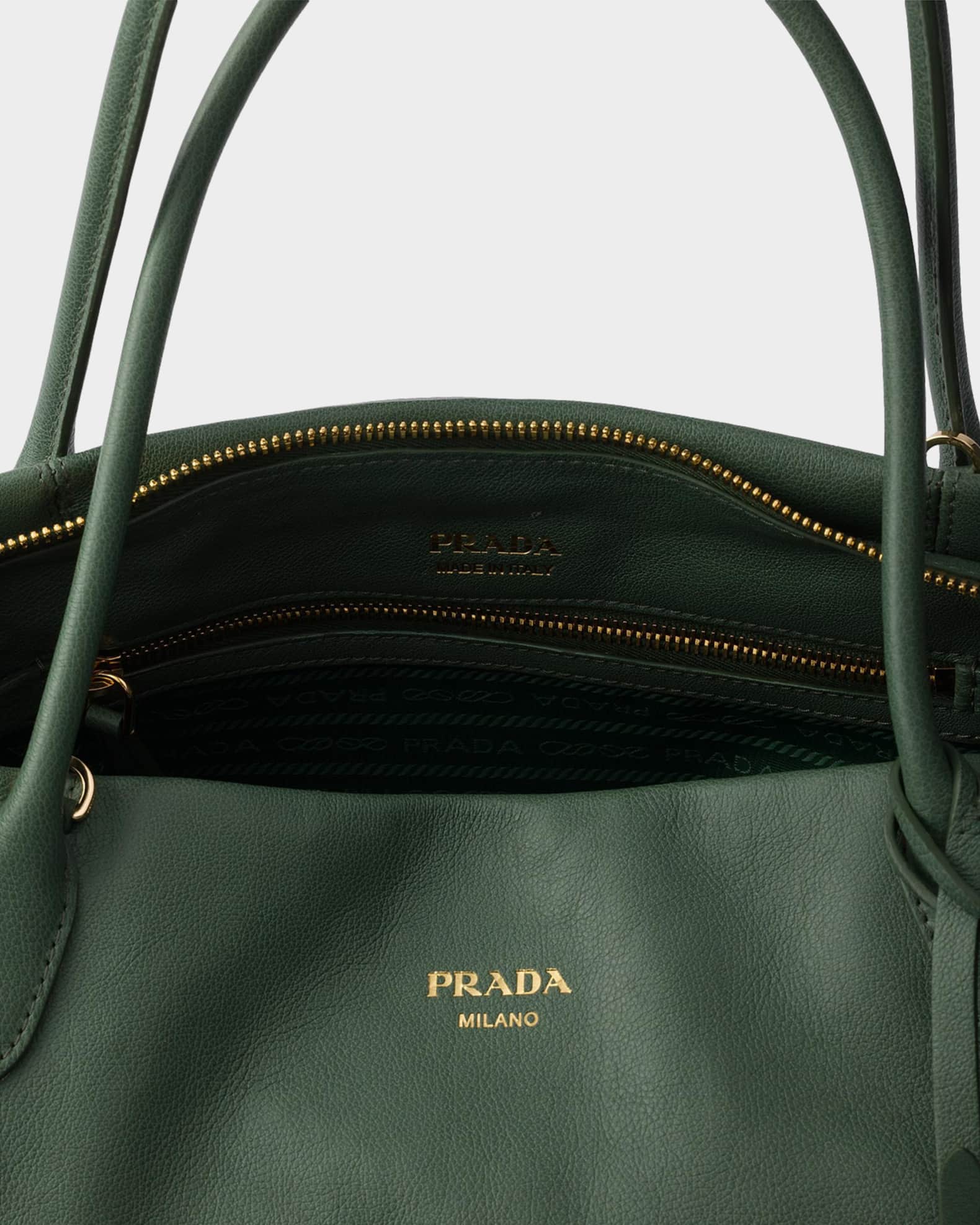 Prada Large Leather Tote Bag | Neiman Marcus