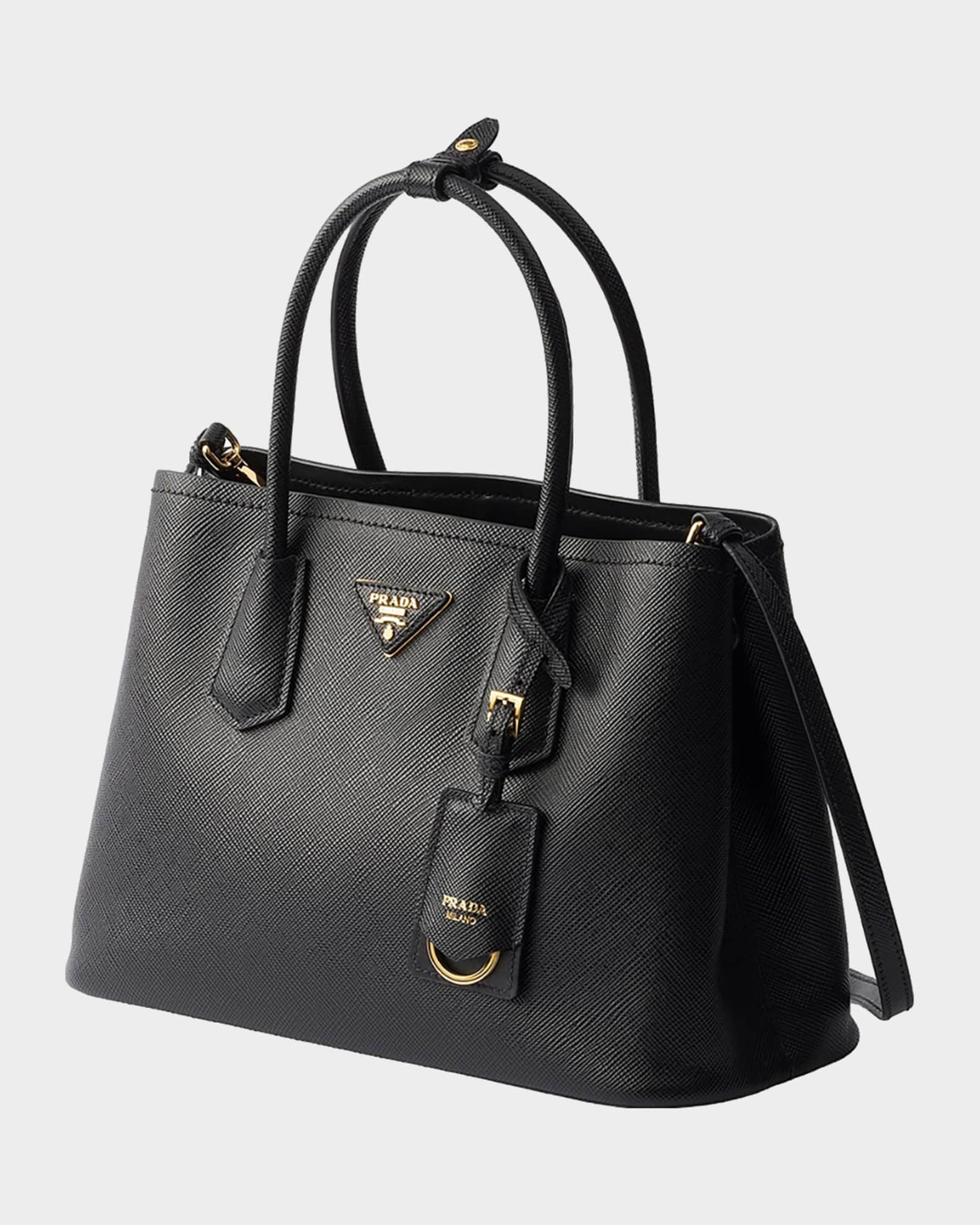 Prada Double Medium Saffiano Leather Bag | Neiman Marcus