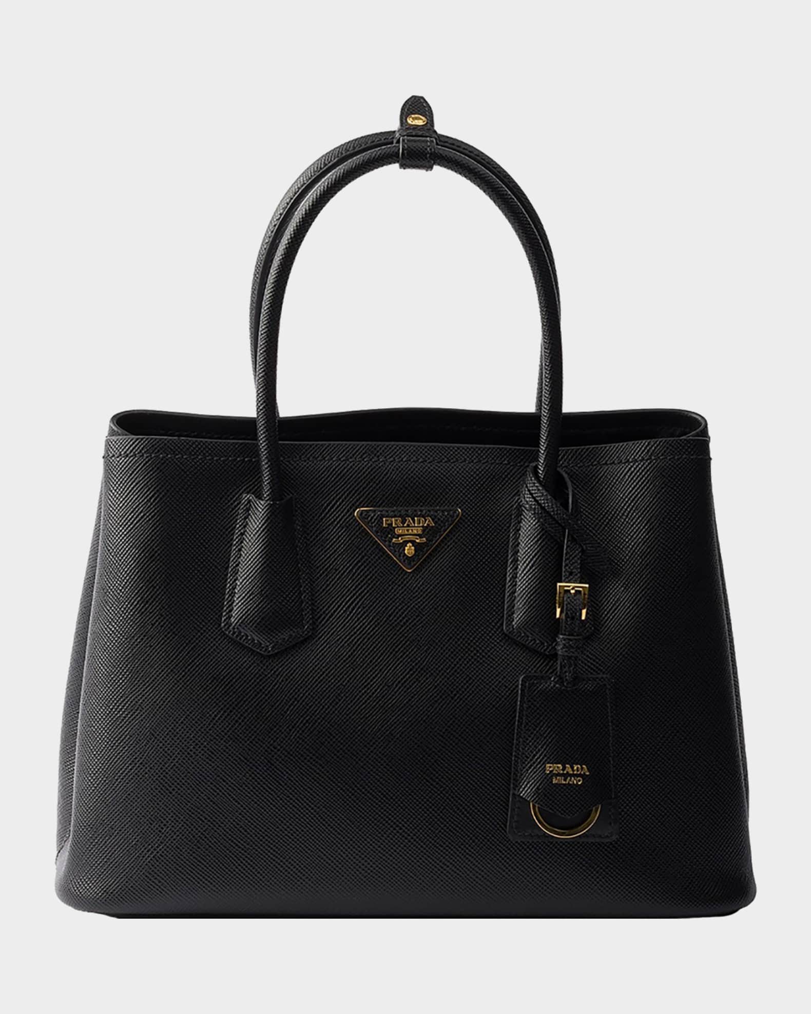 Prada Double Medium Saffiano Leather Bag | Neiman Marcus