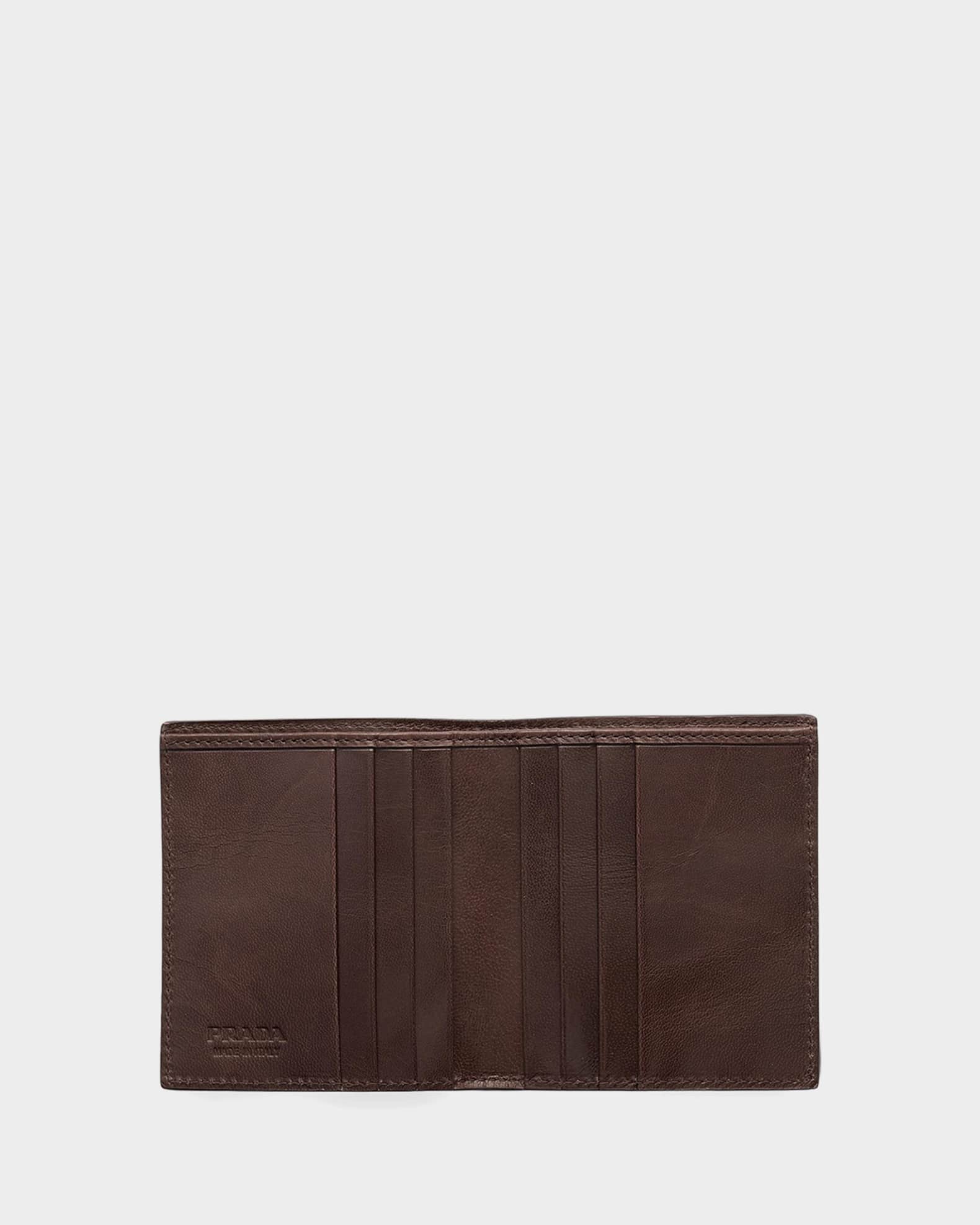 Prada Woven Leather Wallet | Neiman Marcus