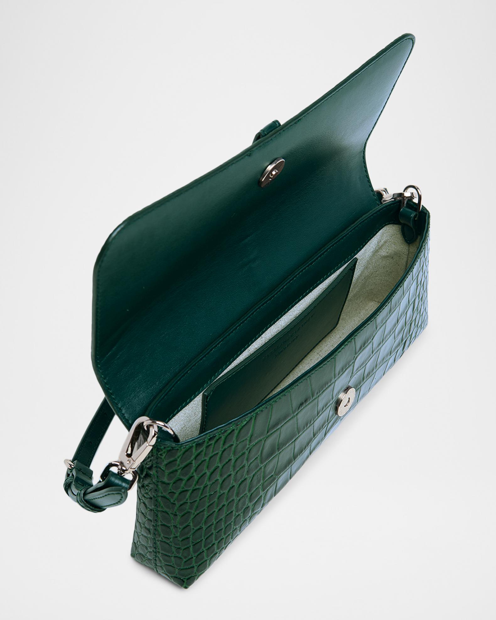 Stella McCartney Ryder Croc-Embossed Vegan Leather Clutch Bag