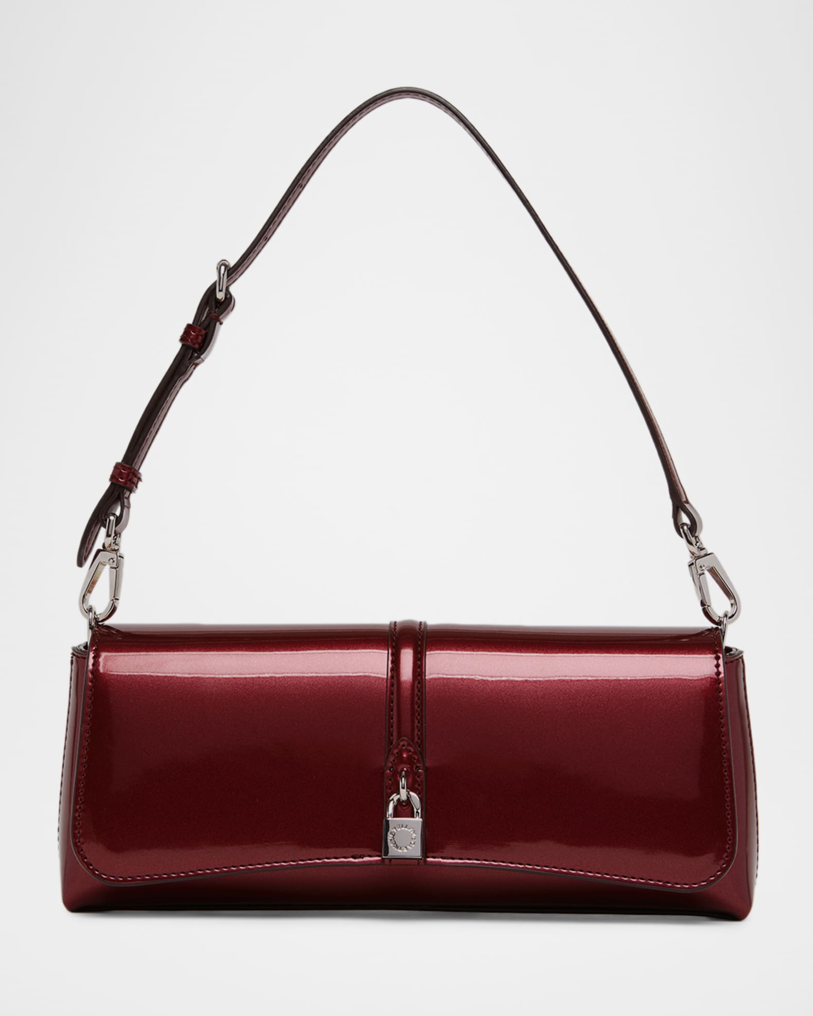 Stella McCartney Ryder Padlock Convertible Pochette | Neiman Marcus