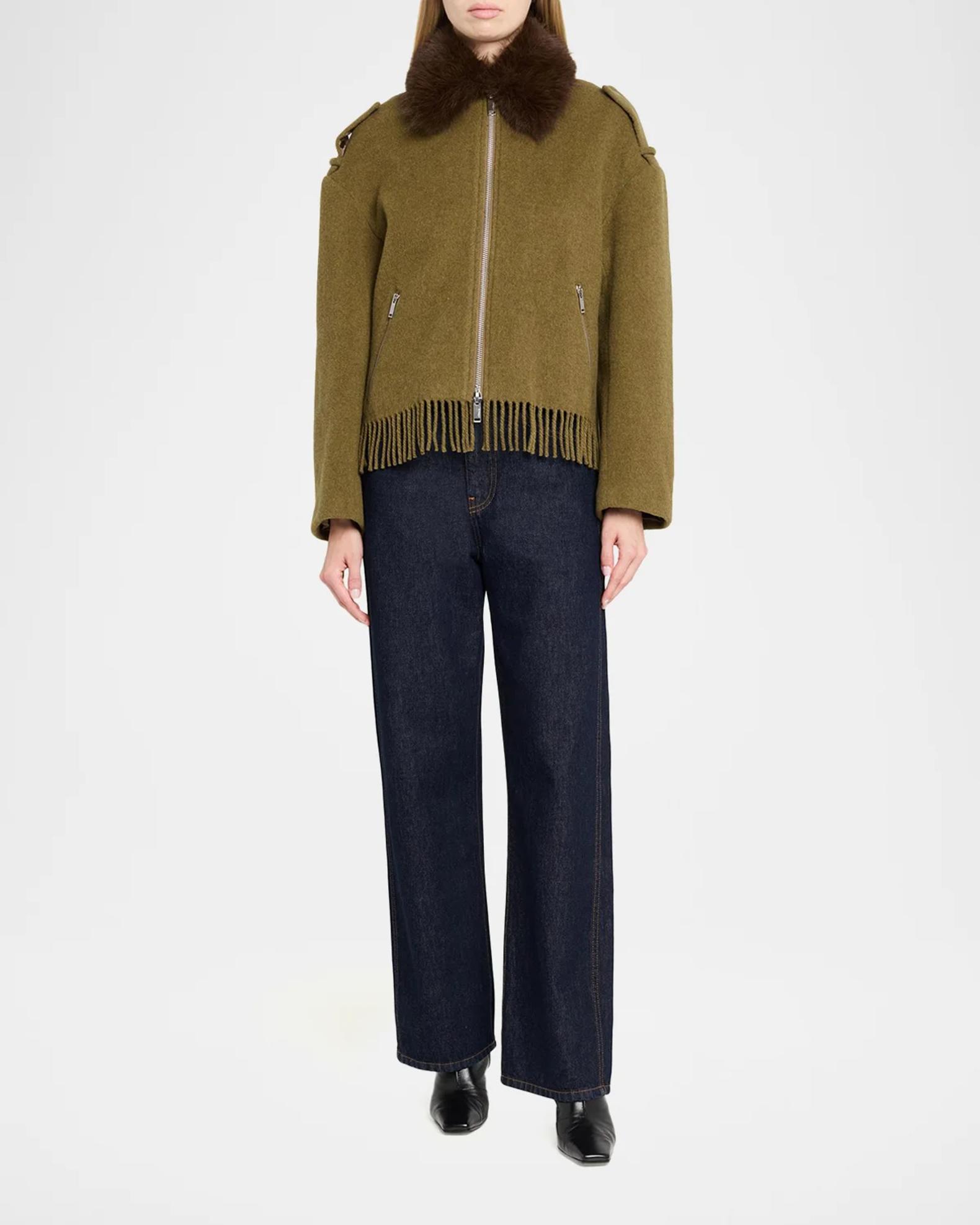 3.1 Phillip Lim Wool-Blend Scarf-Hem Jacket | Neiman Marcus
